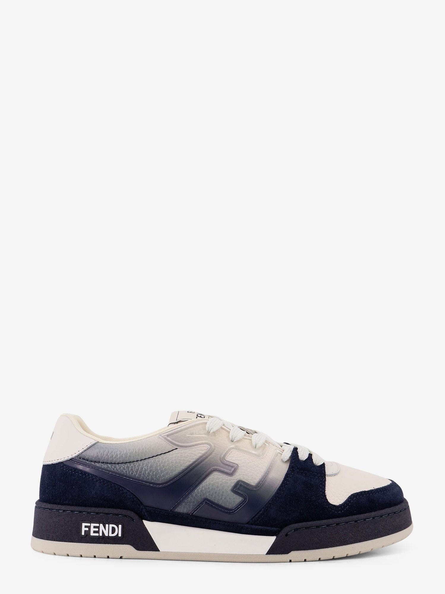 Fendi Match leather sneakers with suede inserts