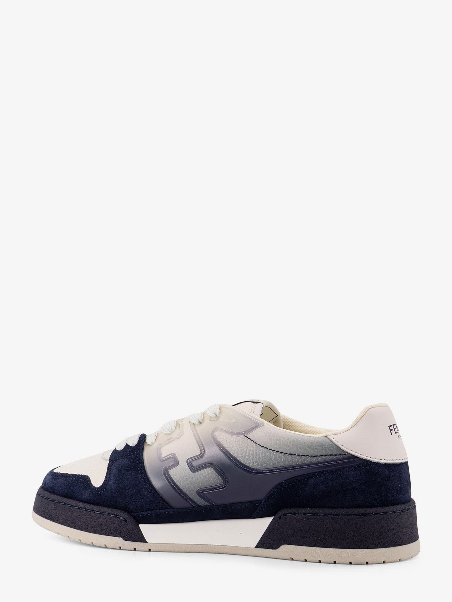 Fendi Match leather sneakers with suede inserts
