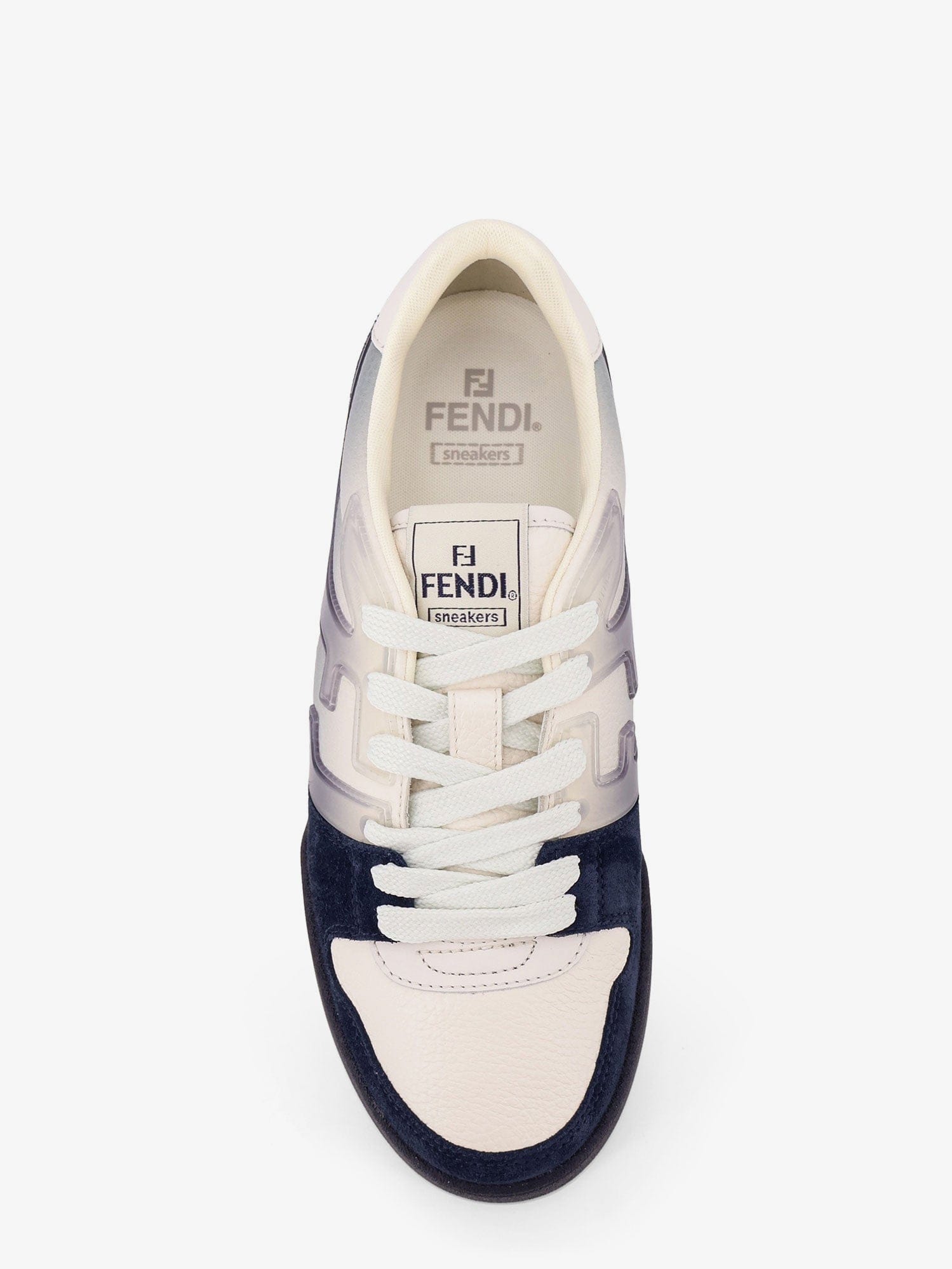 Fendi Match leather sneakers with suede inserts