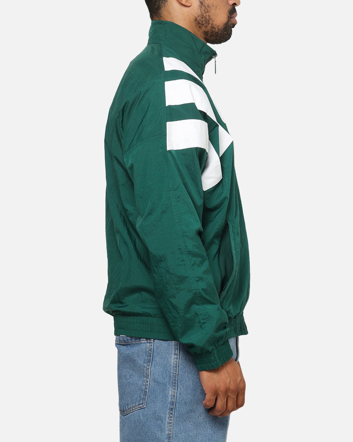 adidas Archive Blocked Track Top Jacket Green