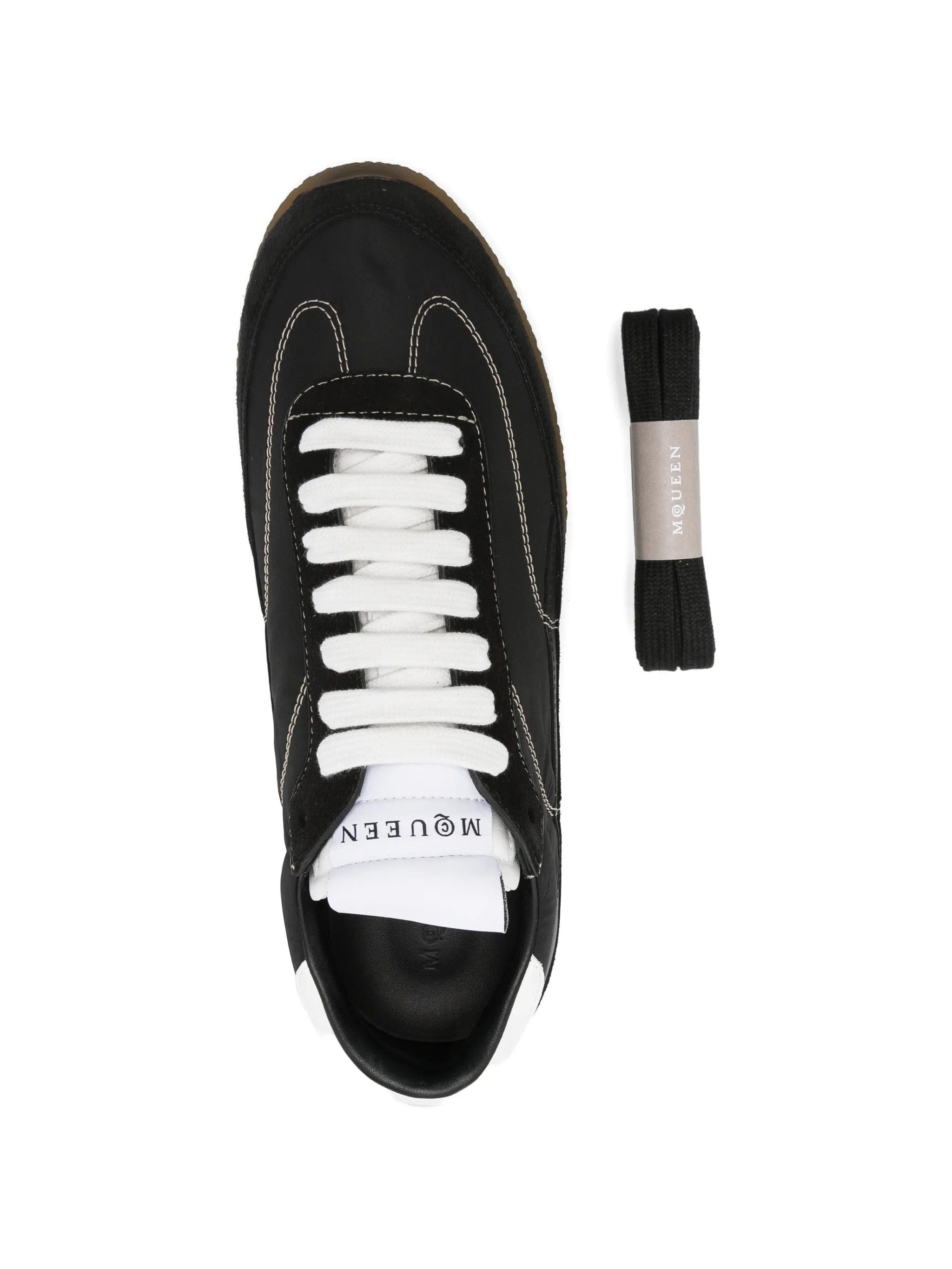 Alexander McQueen EC1 panelled top - stitched sneakers