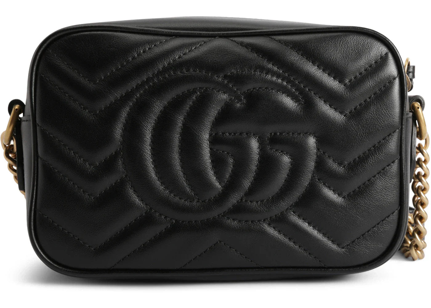 Gucci Gg Marmont Camera Bag Matelasse Mini Black