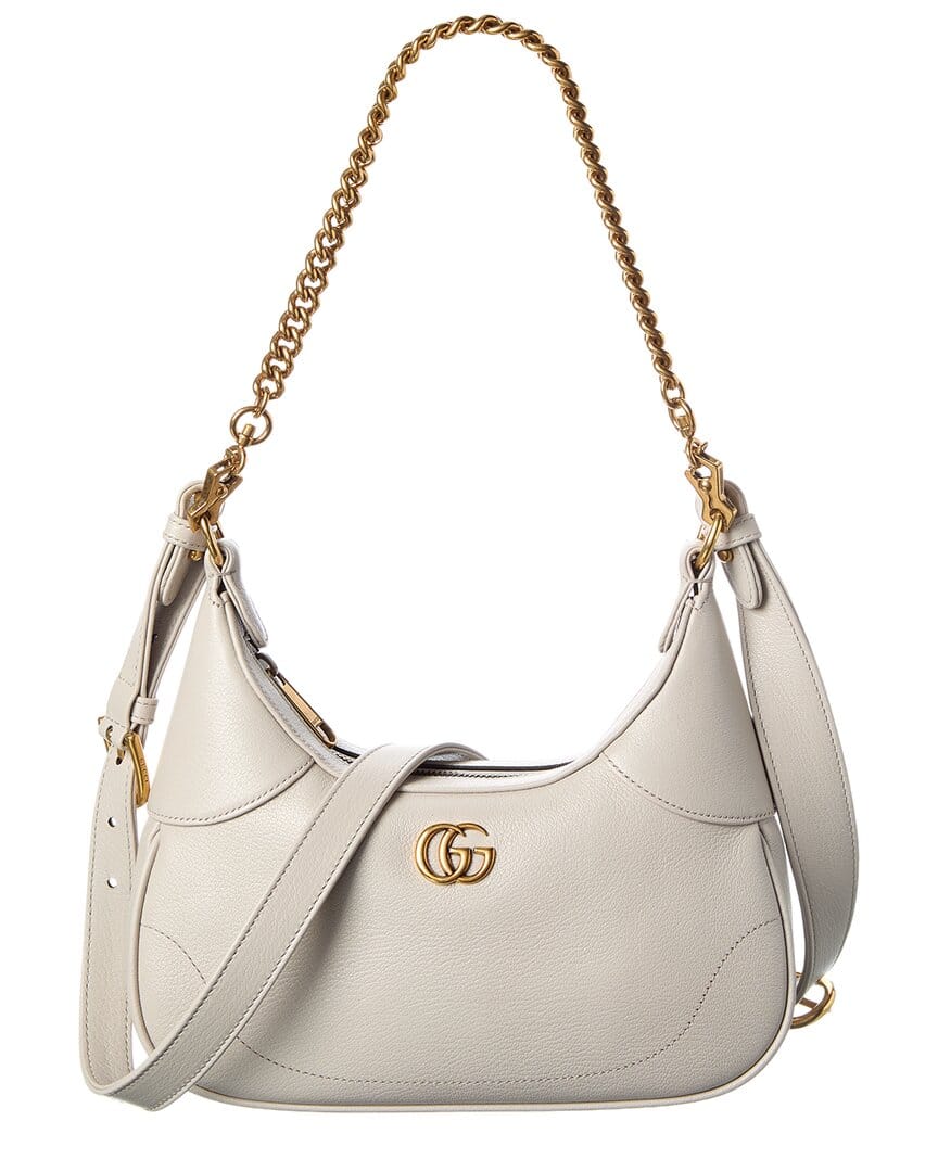 Gucci Dnu Inv Gucci Gg Logo Leather Hobo Bag