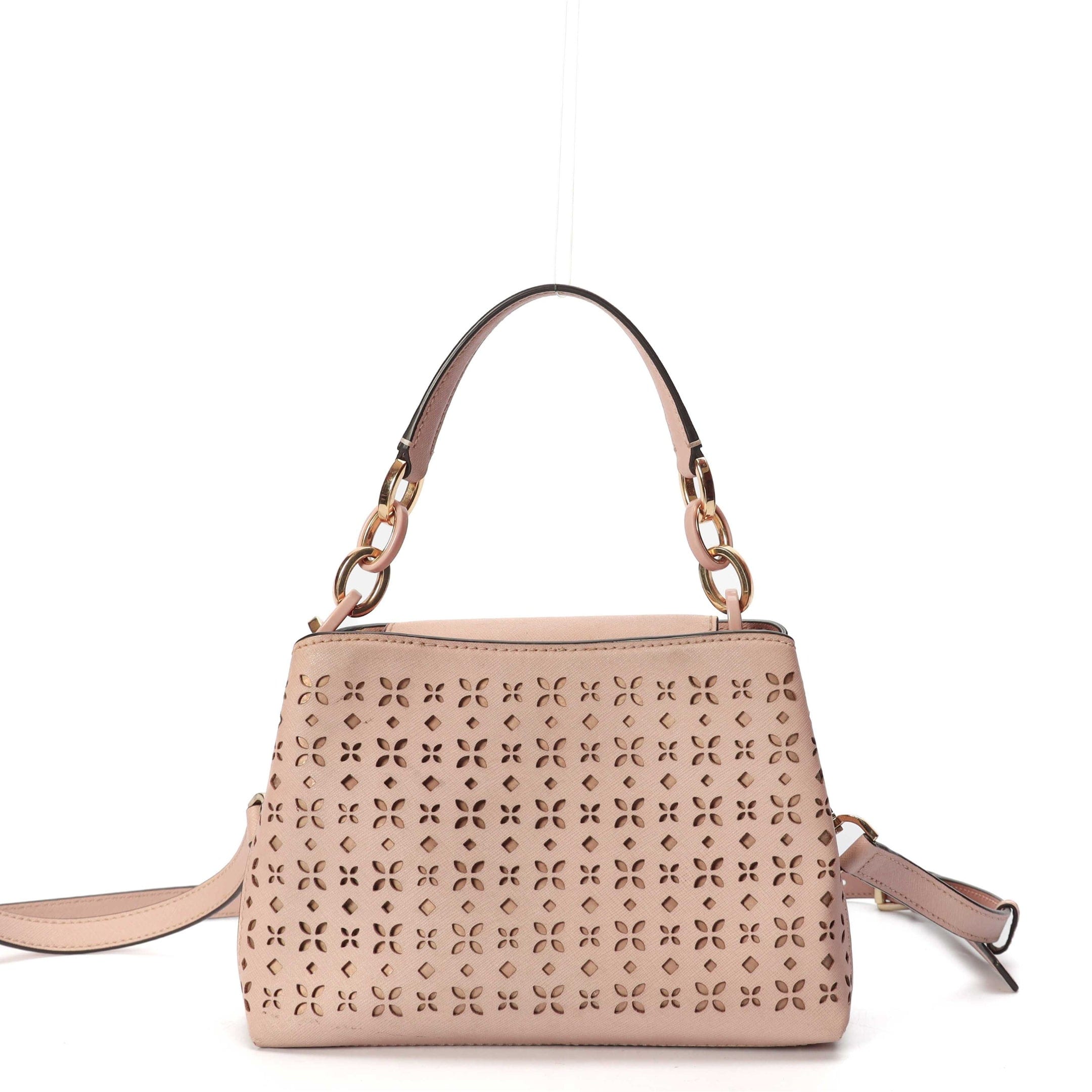 Michael Kors Pink Selma Lasercut Satchel