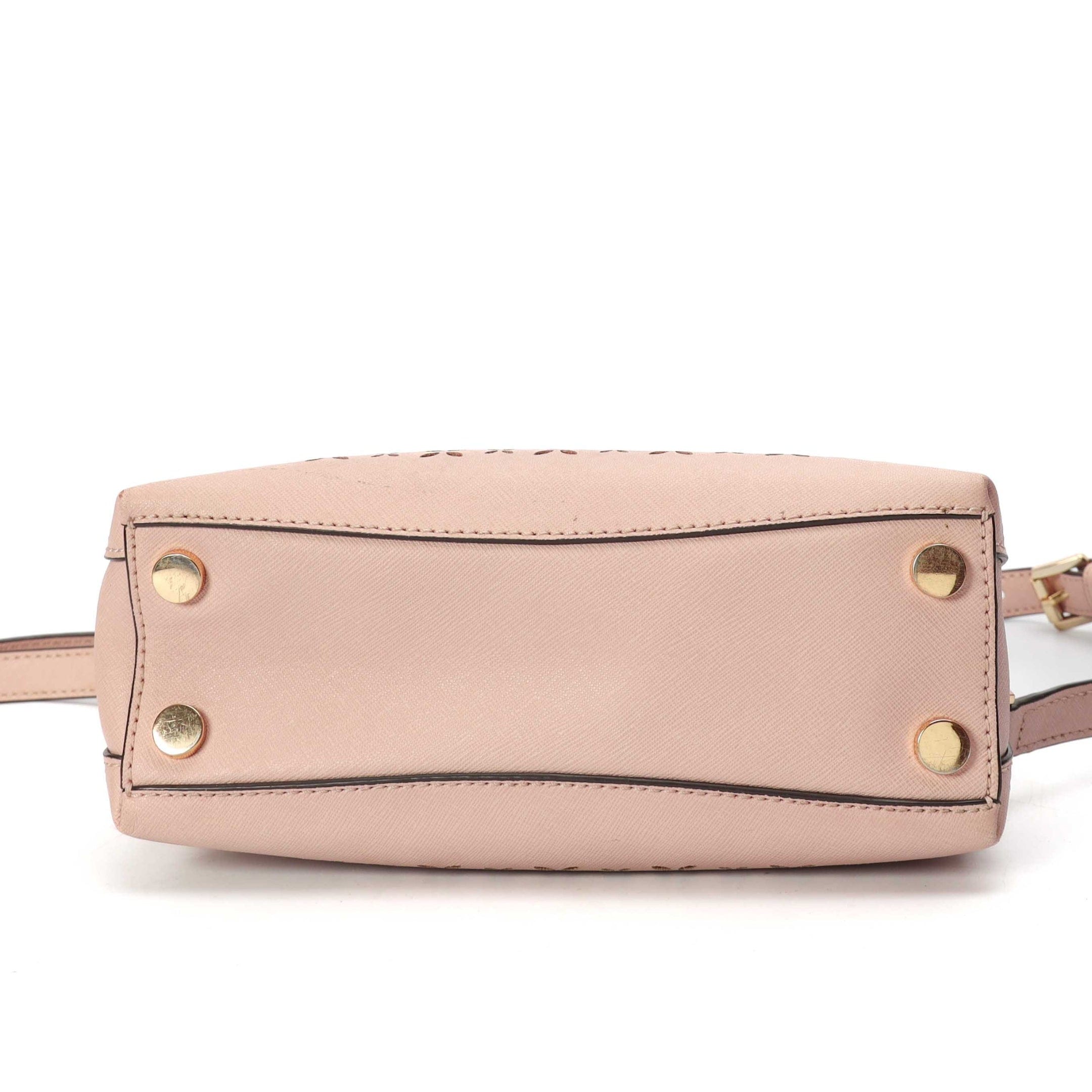 Michael Kors Pink Selma Lasercut Satchel