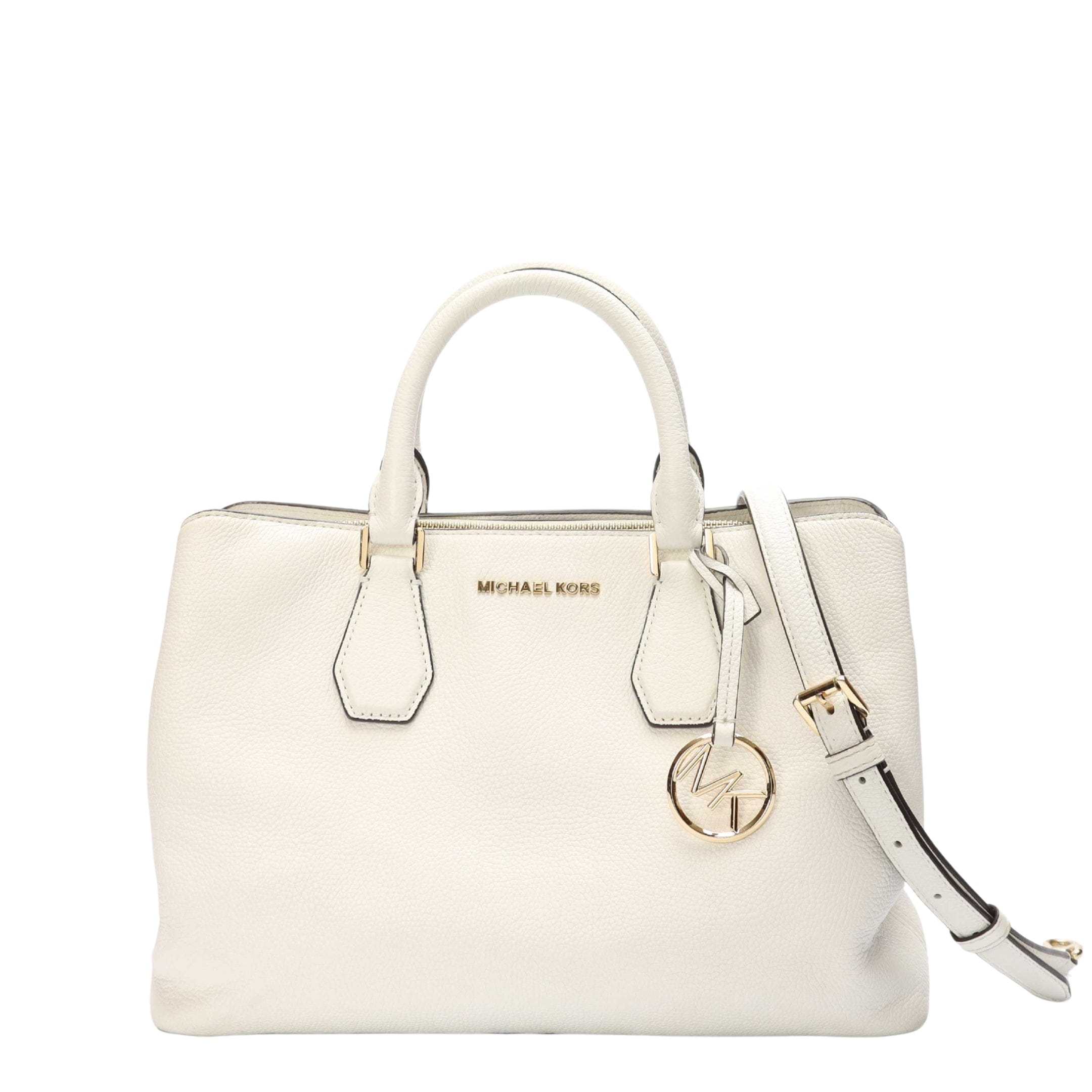 Michael Kors Camille White Satchel