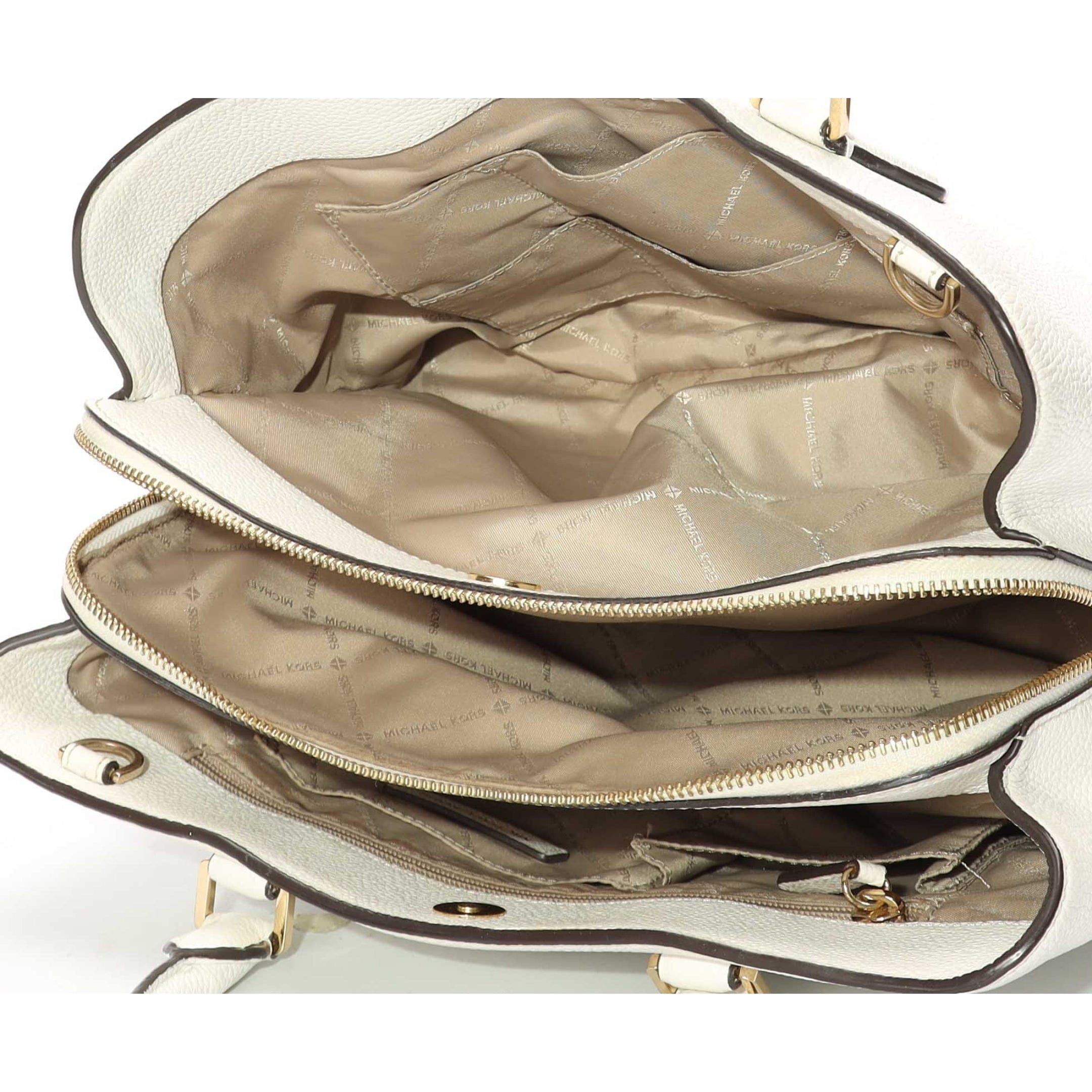 Michael Kors Camille White Satchel