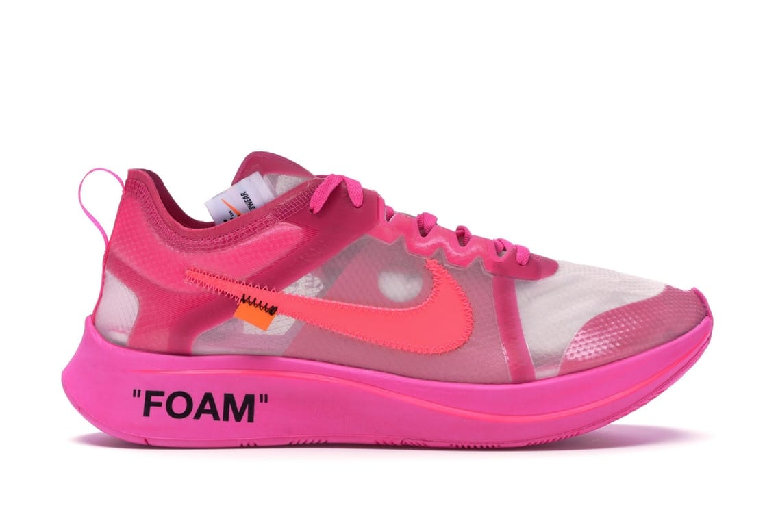 Nike Zoom Fly x Off - White Tulip Pink (Size UK4.5/US5)