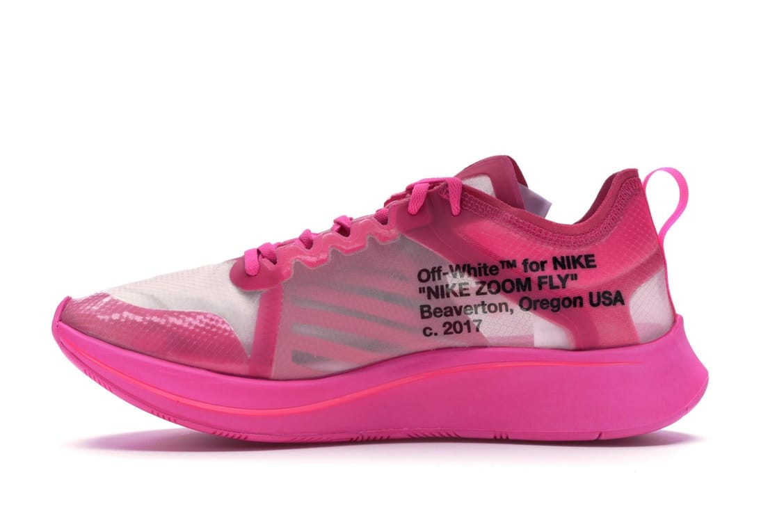 Nike Zoom Fly x Off - White Tulip Pink (Size UK4.5/US5)