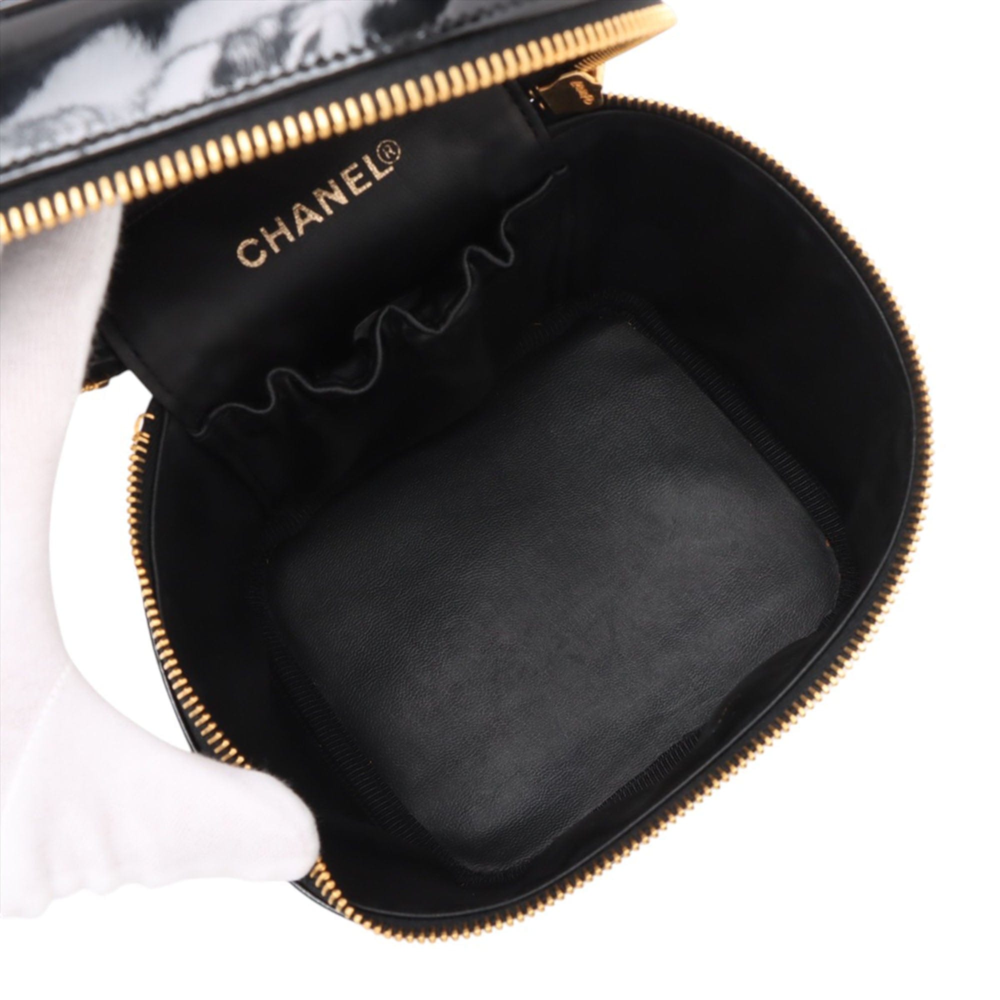 Chanel CC Patent Vanity Bag