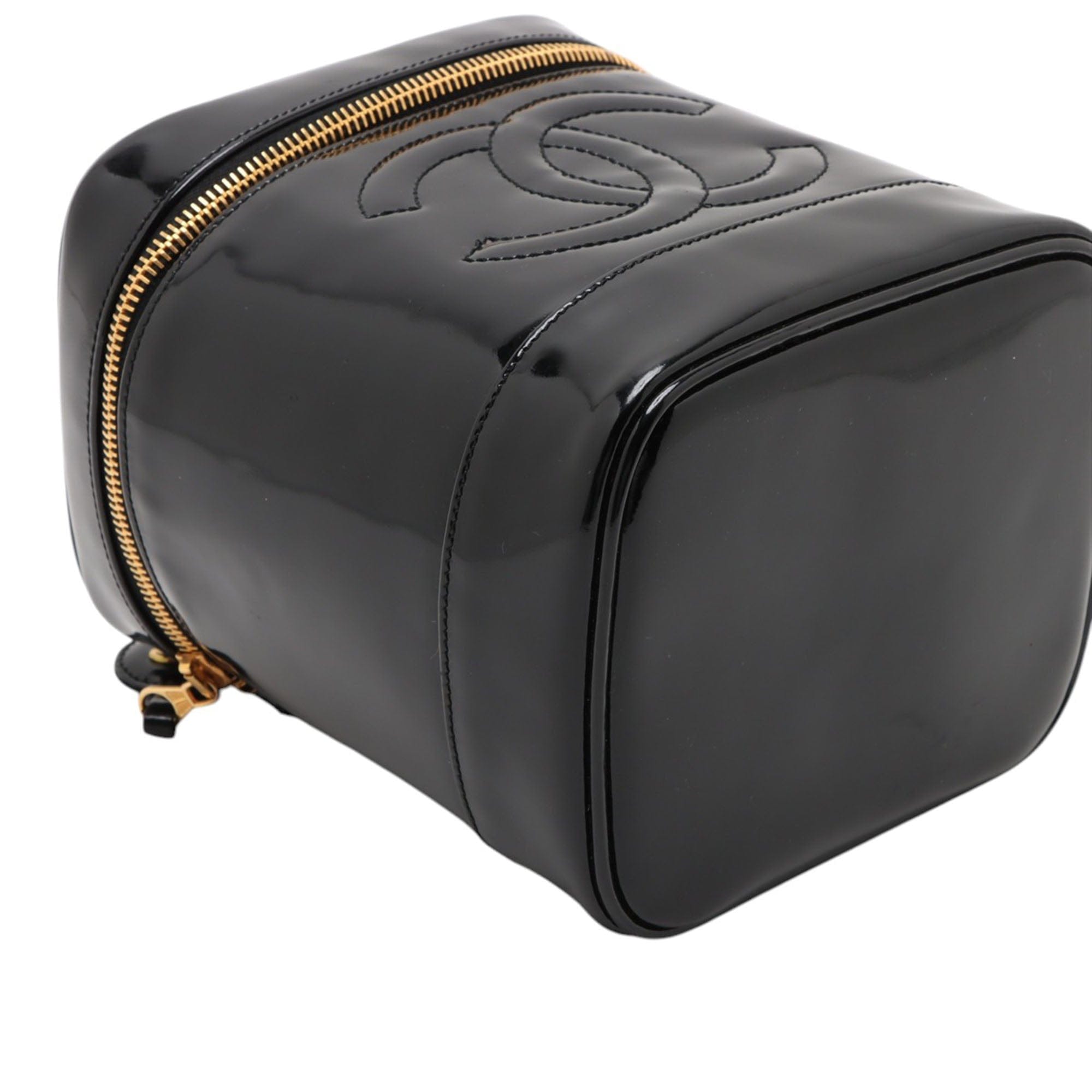 Chanel CC Patent Vanity Bag