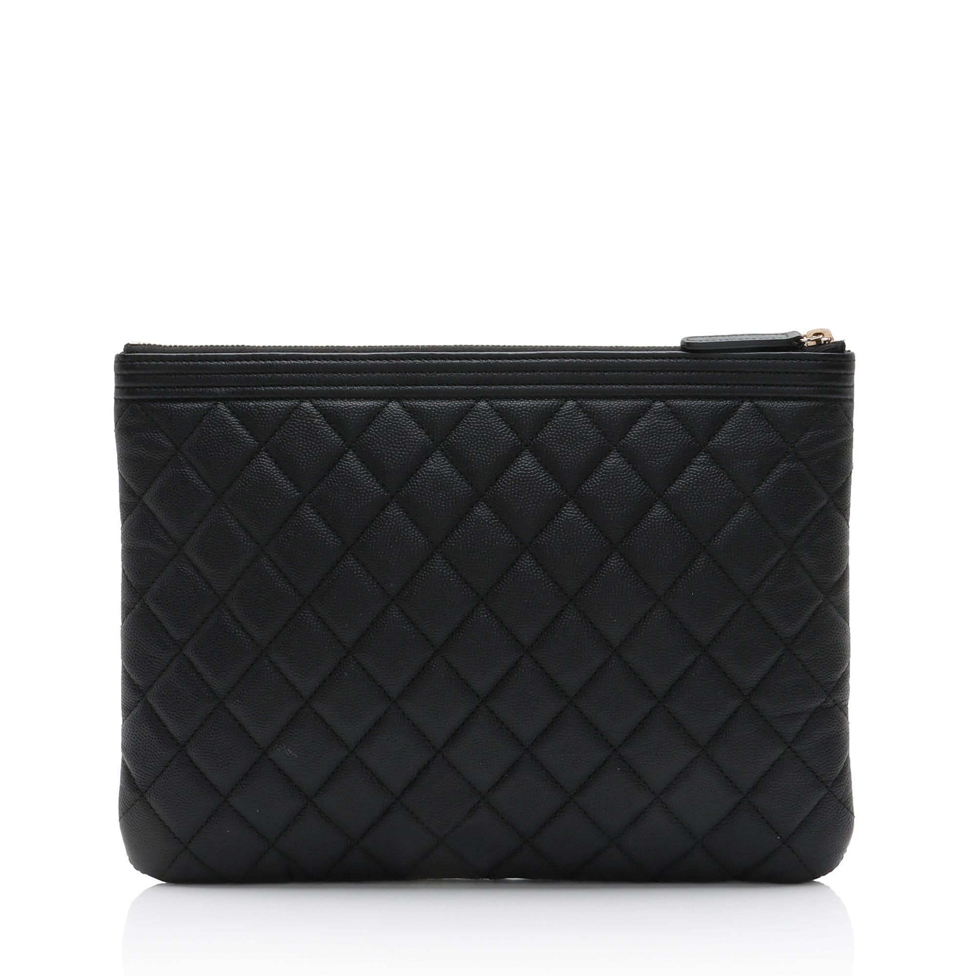 Chanel Caviar Leather Boy Medium O Case