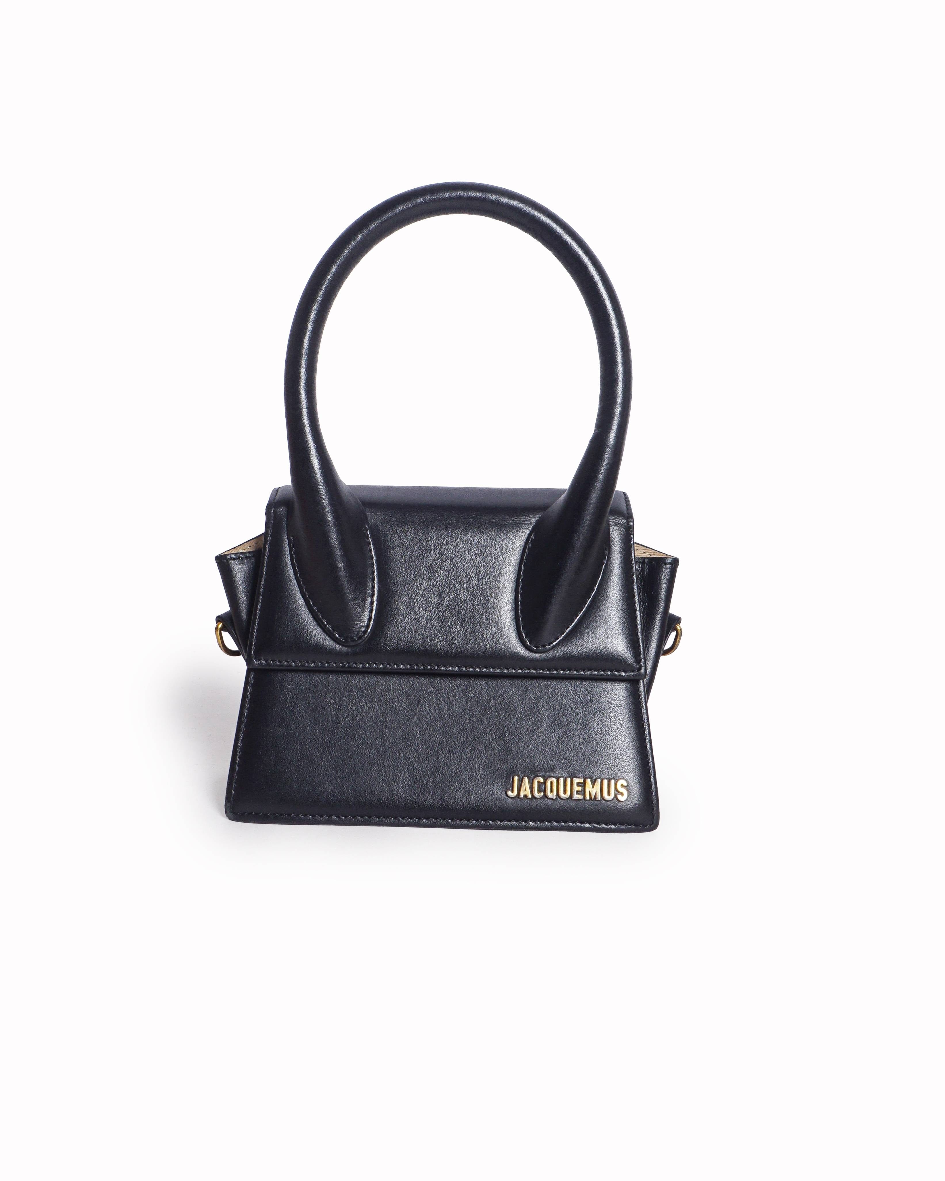 Jacquemus Black Leather Le Chiquito Crossbody Bag