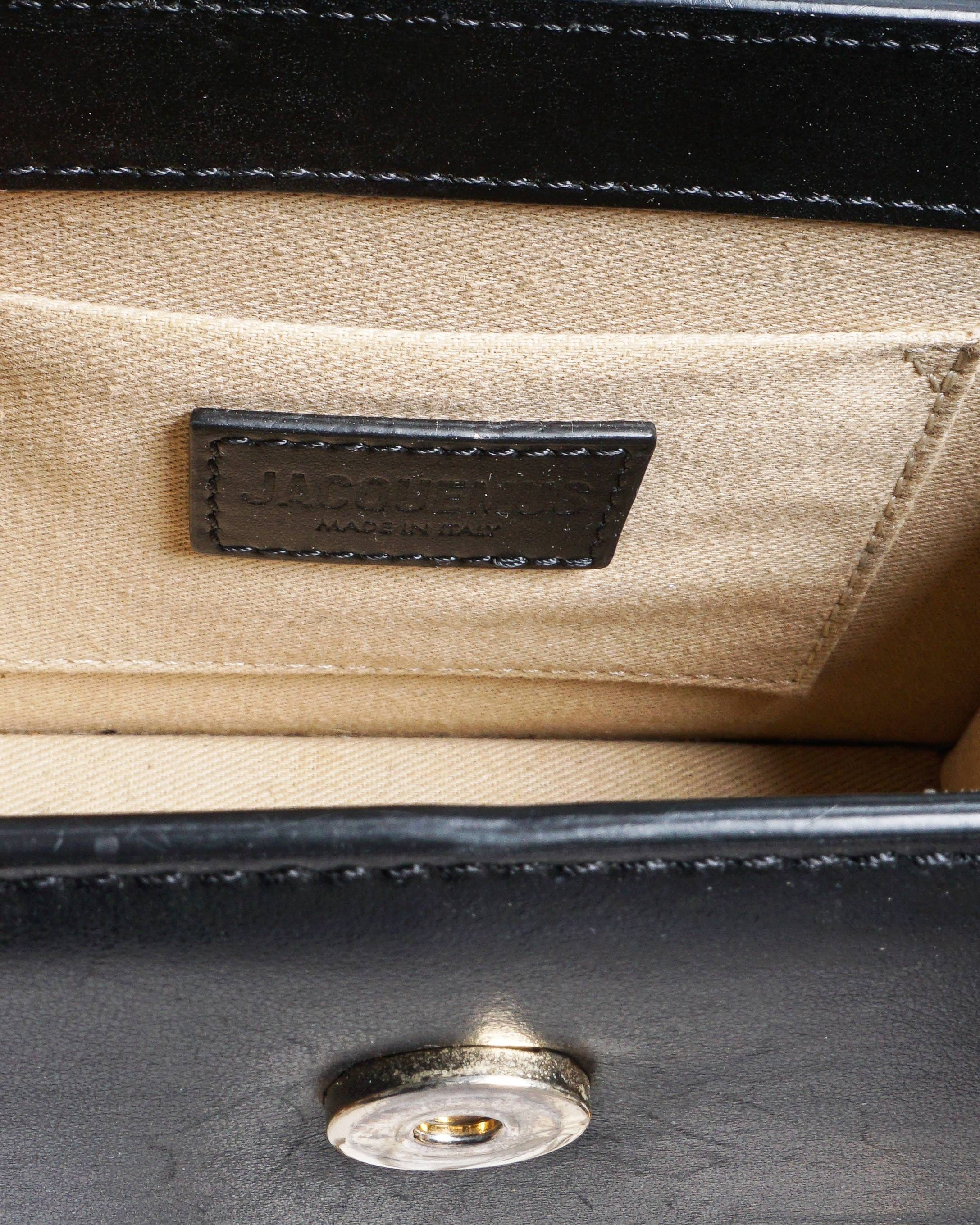 Jacquemus Black Leather Le Chiquito Crossbody Bag