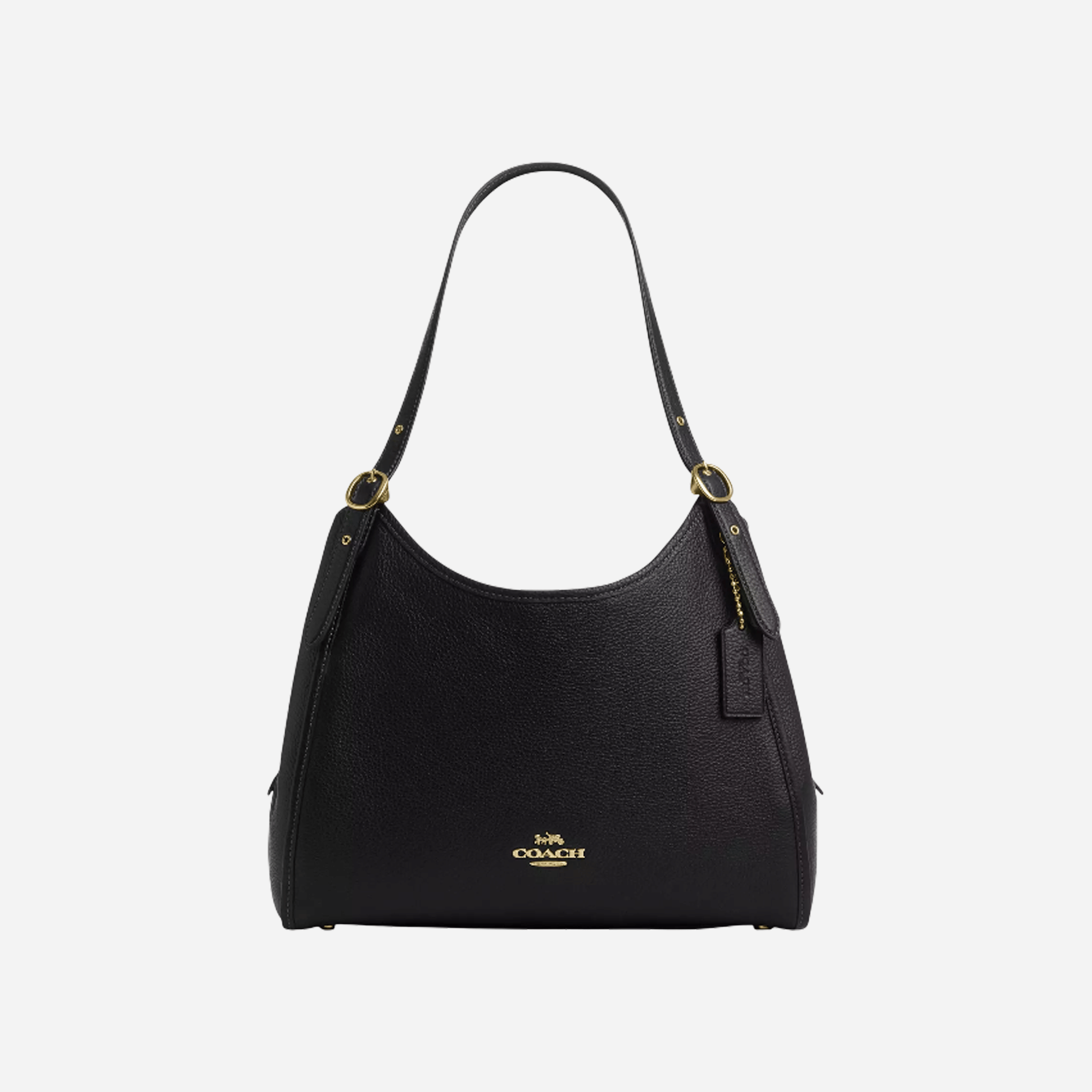Coach Erin Shoulder Bag Pebbled Leather/Gold/Black