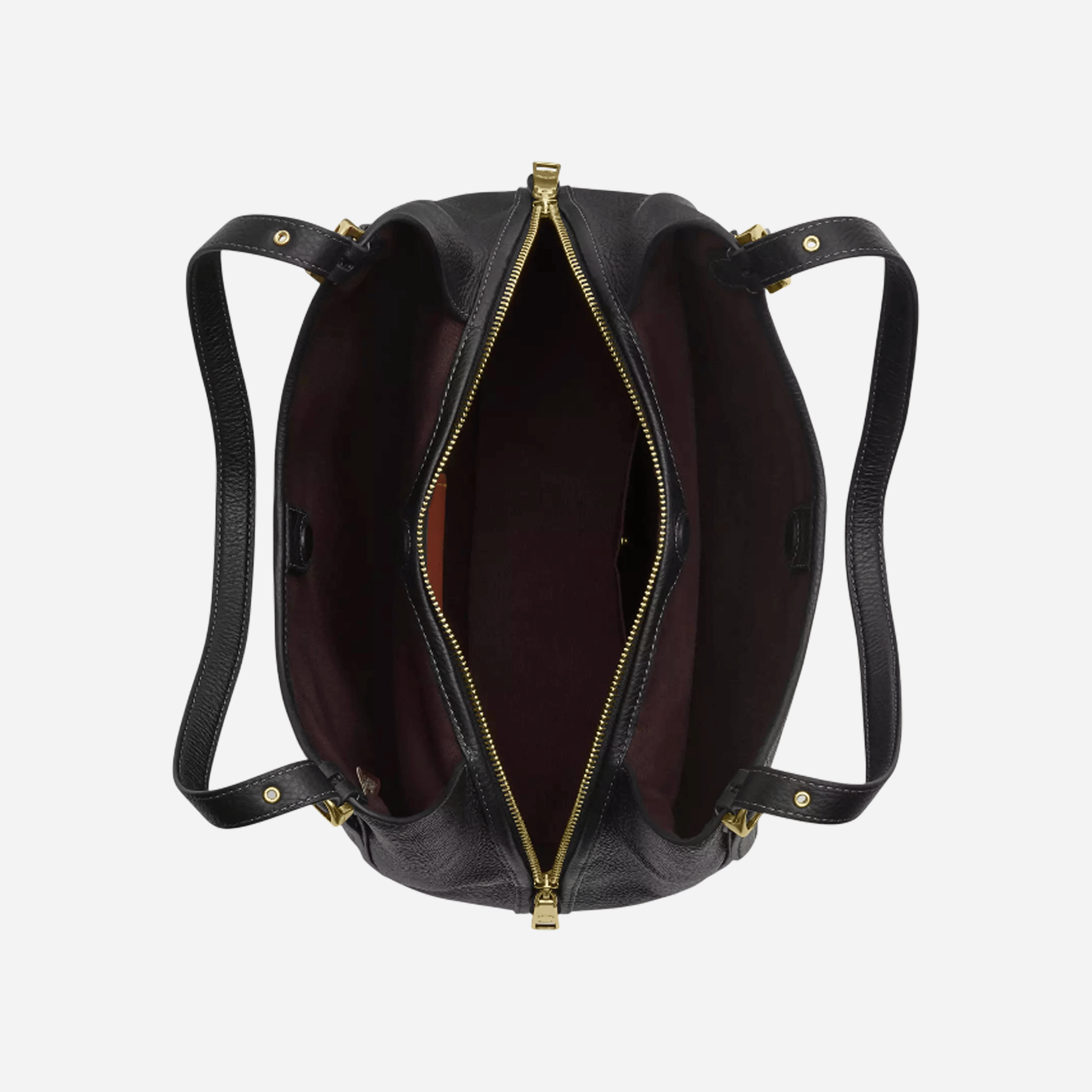 Coach Erin Shoulder Bag Pebbled Leather/Gold/Black