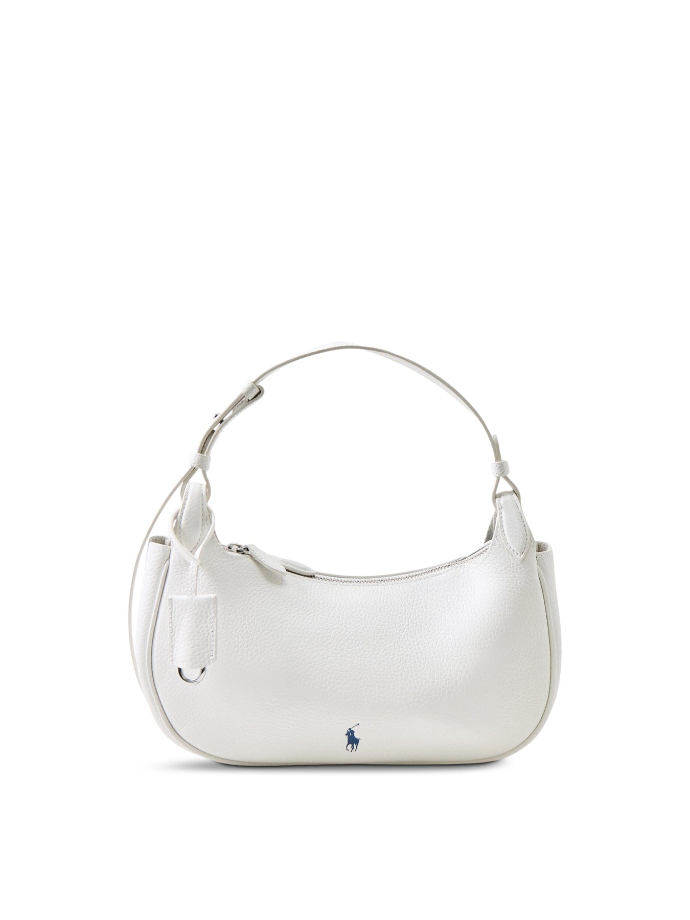 Polo Ralph Lauren Shiny Drum Pebble Logo Bag White