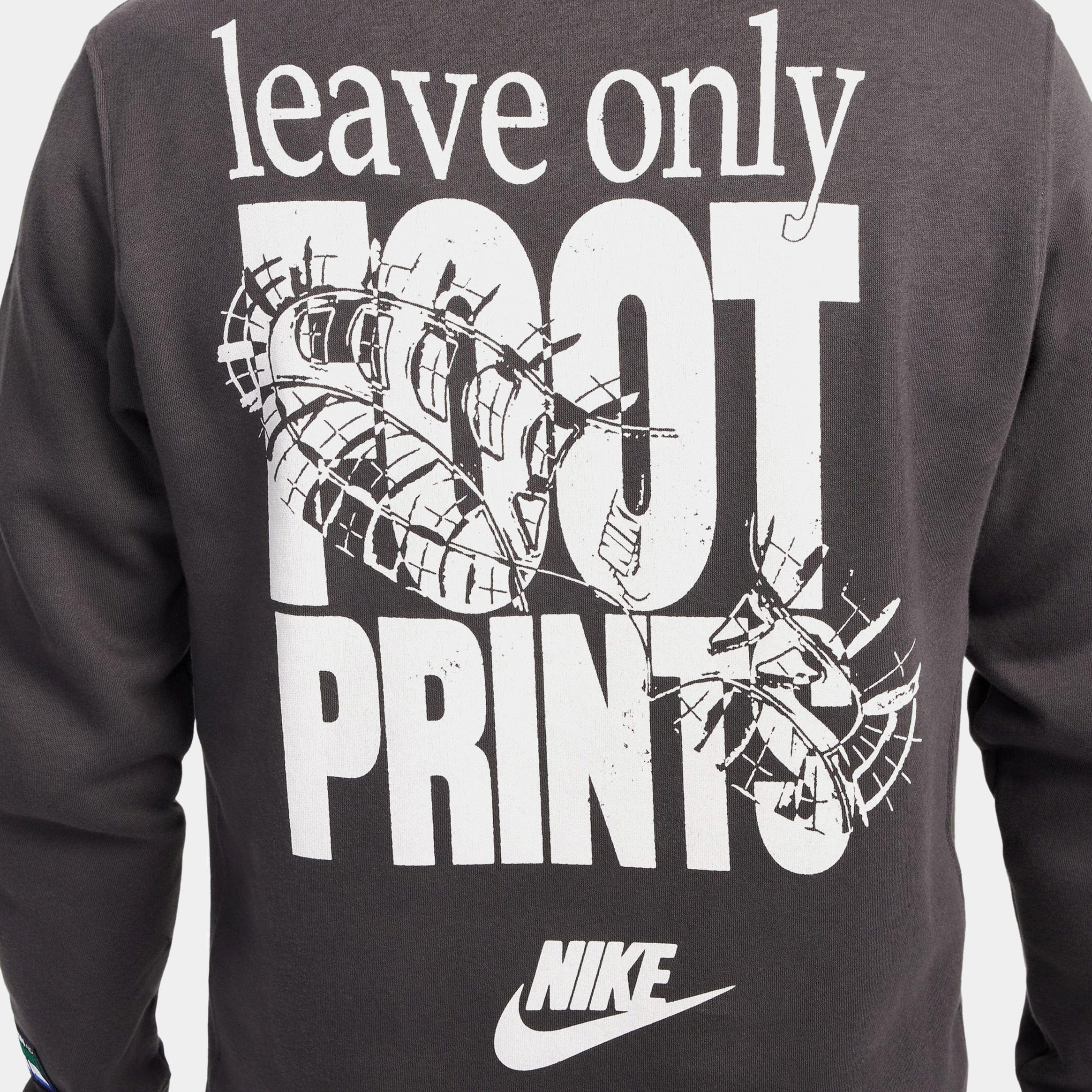 Nike NSW Club Open Air Pullover Mens Hoodie (Grey/Brown)