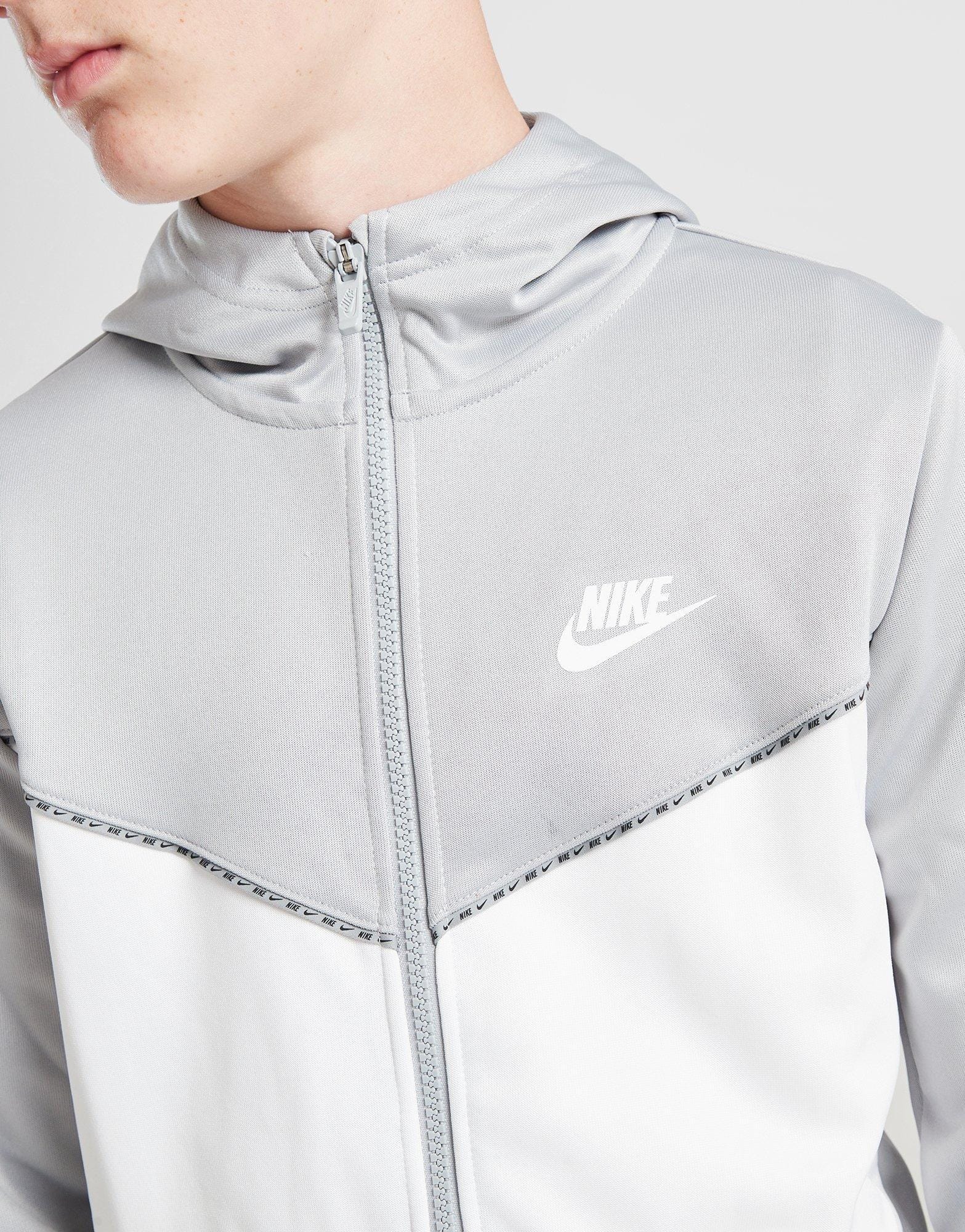 Nike Tape Poly Full Zip Hoodie Junior's