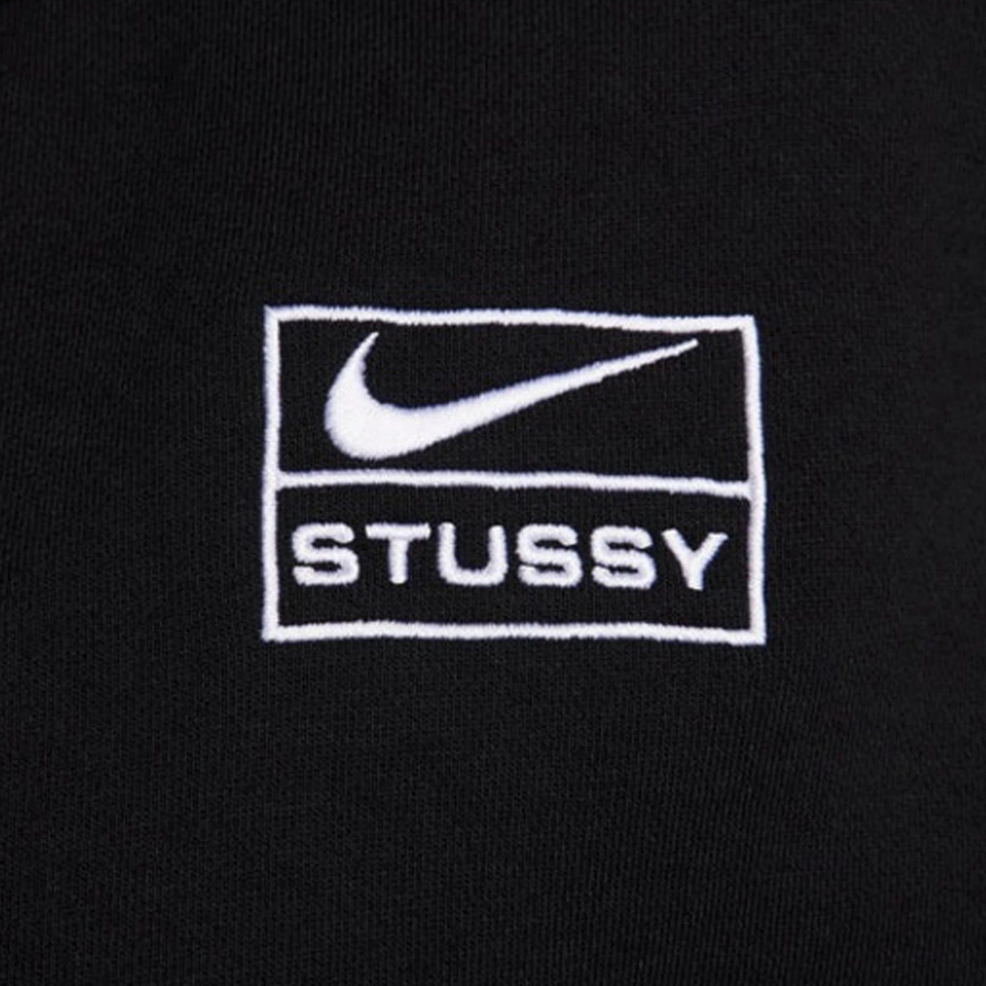 Nike Stussy x Nike Stone Washed Fleece Zip Hoodie Black (2025)