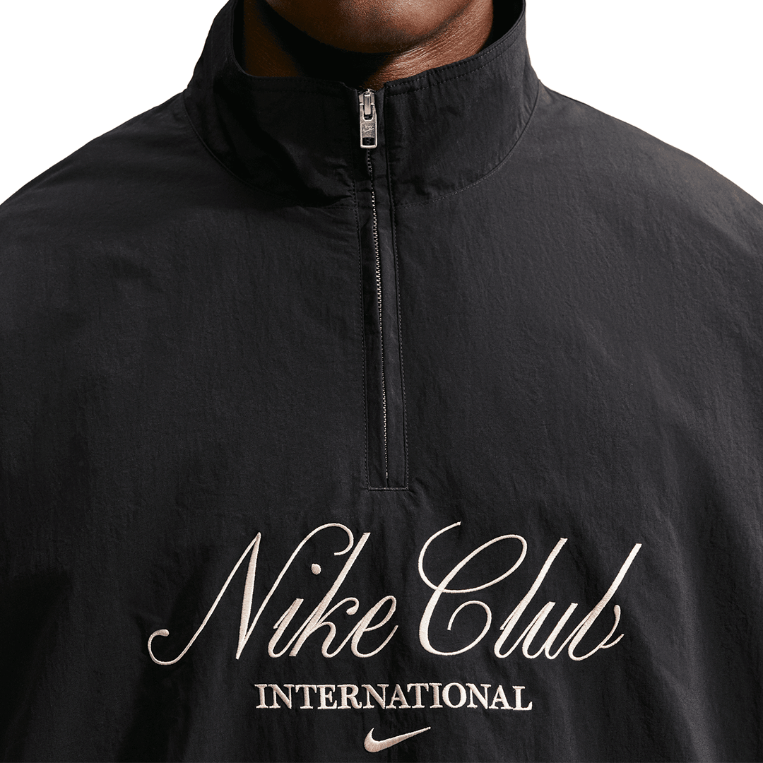 Nike CLUB 1/2 ZIP JACKET BLACK / SANDDRIFT