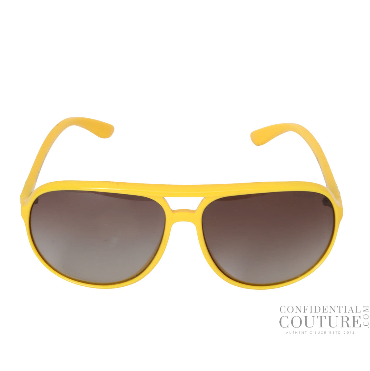 Prada SPR 09 Yellow Frame Aviators