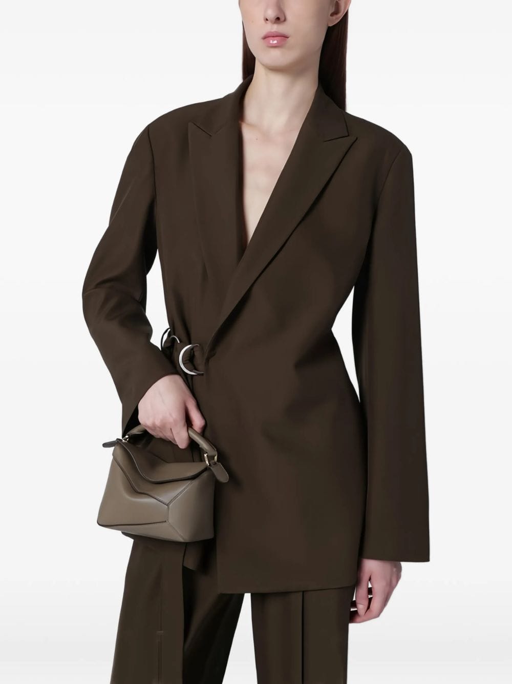 Loewe Women Puzzle Edge Mini Leather Handbag