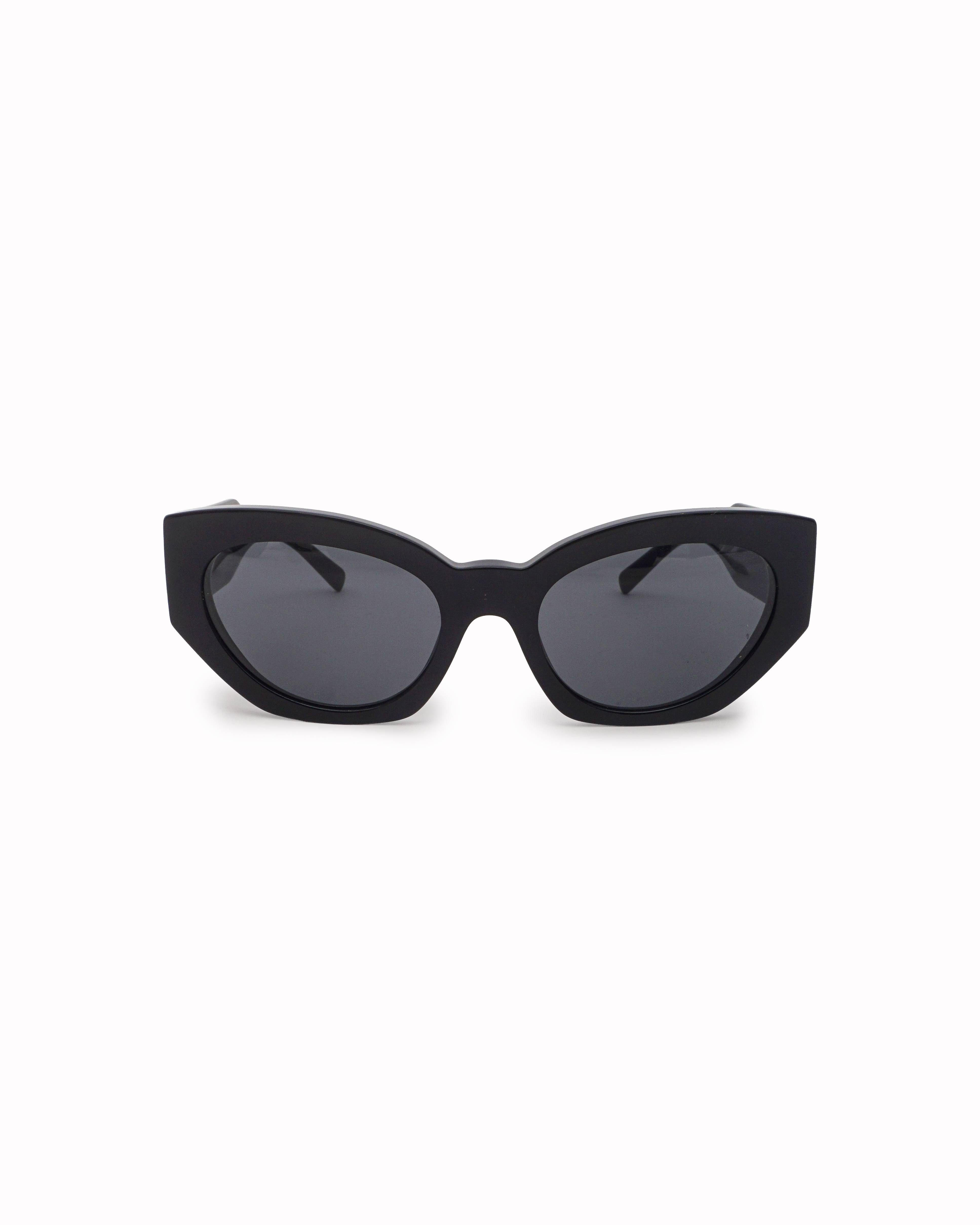 Versace Black Acetate Medusa Cat - Eye Sunglasses