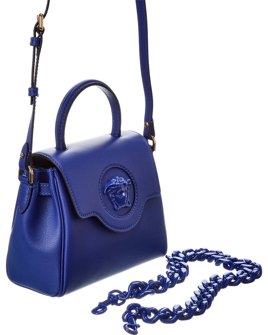 Versace La Medusa Leather Shoulder Bag