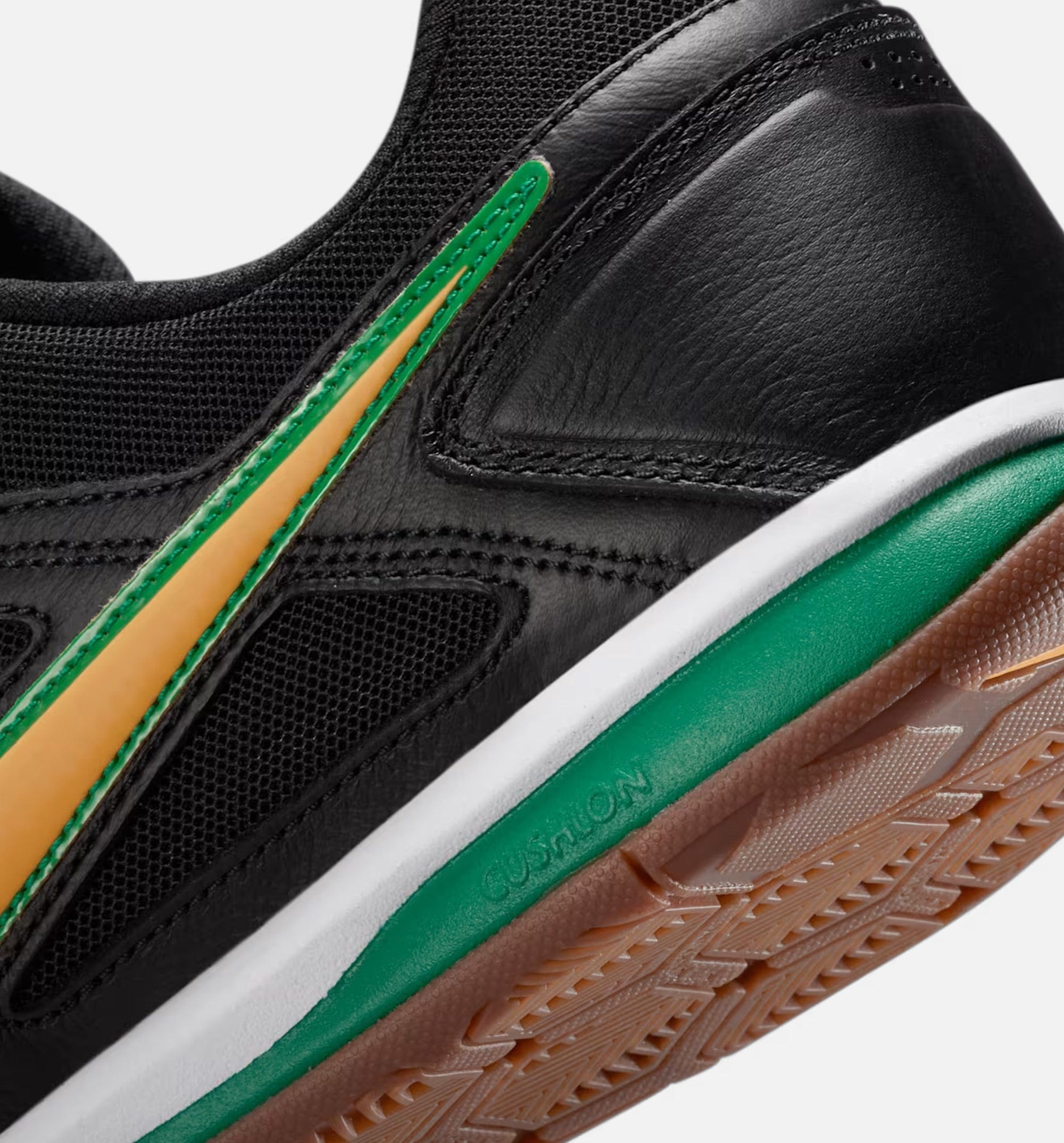 Nike Gato Brasil Mens Lifestyle Shoe - Black/White/Gum Dark Brown/Varsity Maize