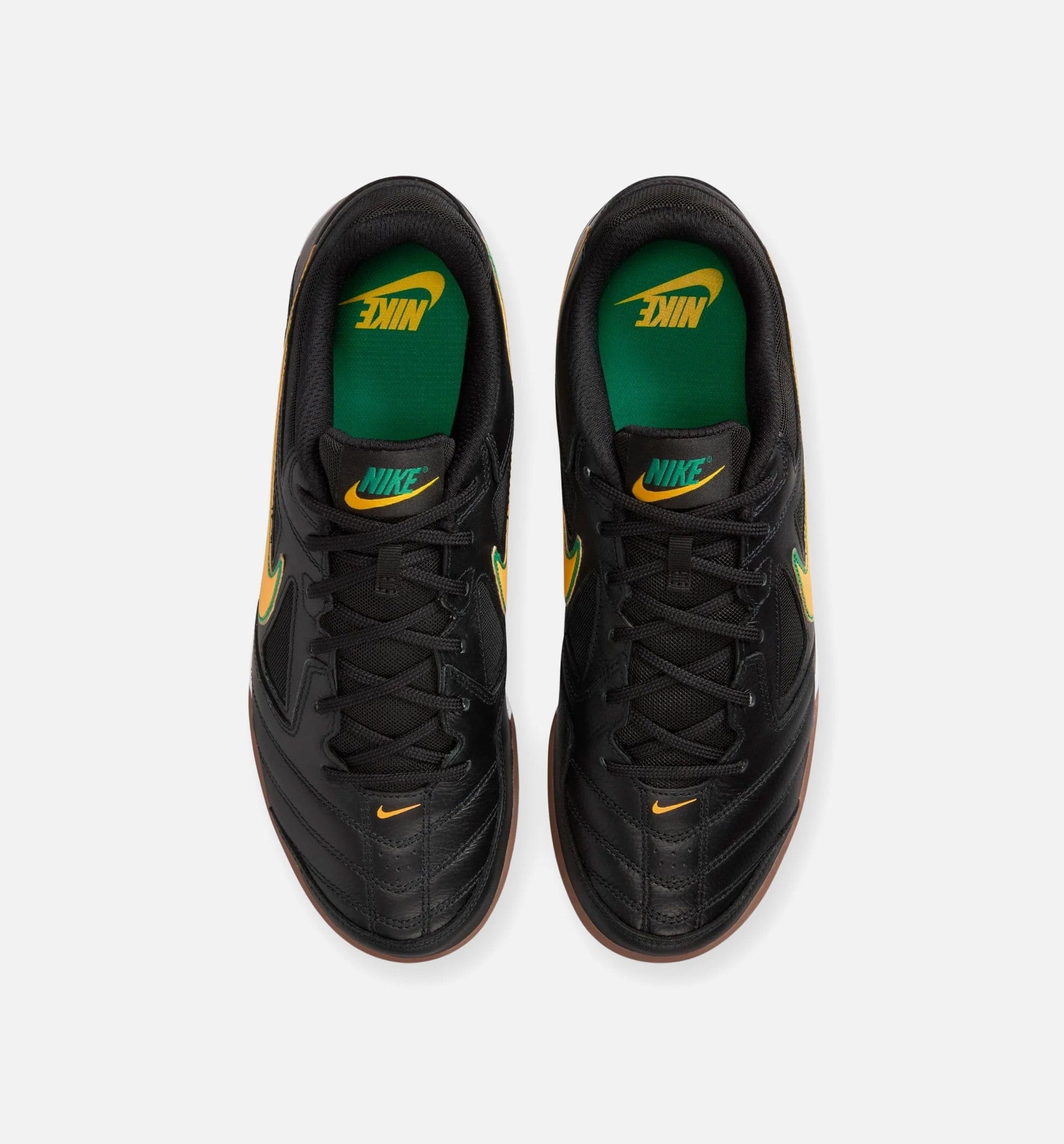 Nike Gato Brasil Mens Lifestyle Shoe - Black/White/Gum Dark Brown/Varsity Maize
