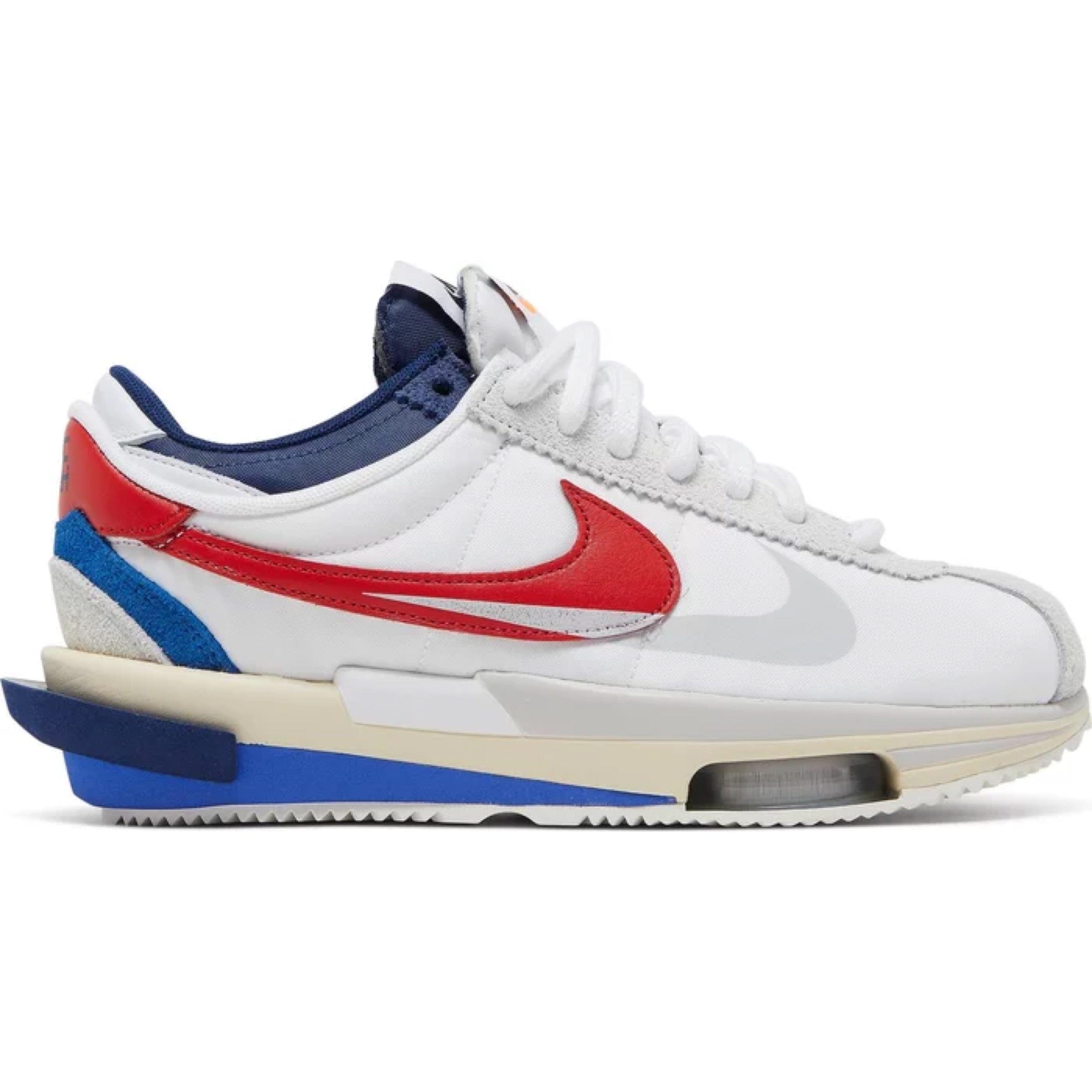 Nike Sacai x Nike Zoom Cortez SP White University Red Blue