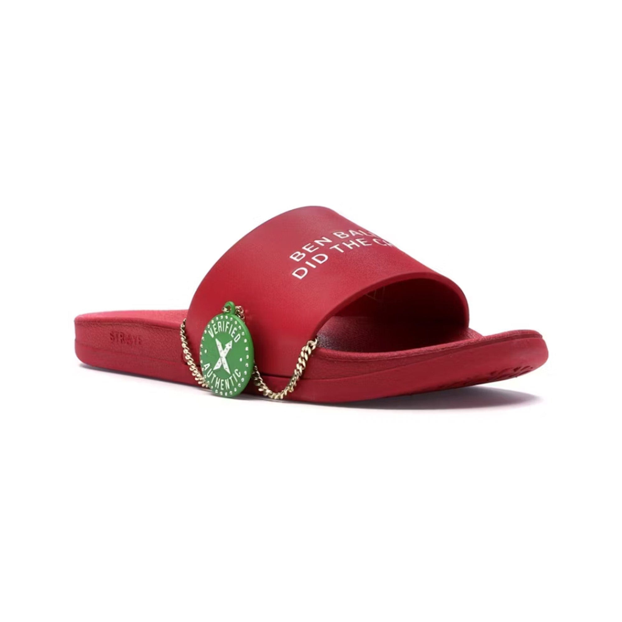 Nike Straye Slides x Ben Baller Ben Baller Did the Chain - Red (New)