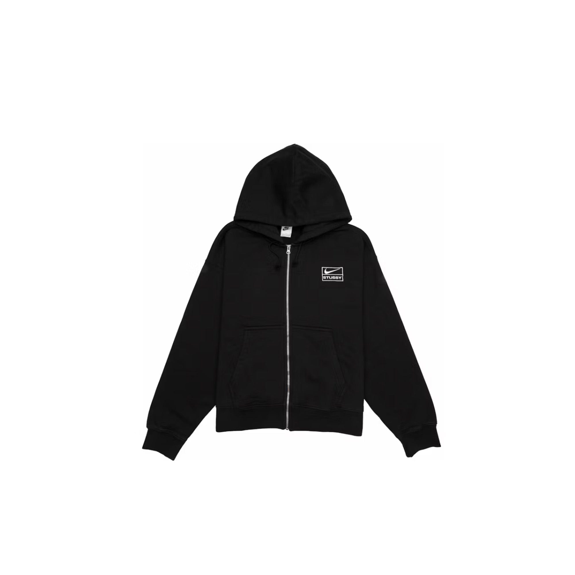 Nike Stussy x Nike Stone Washed Fleece Zip Hoodie Black (2023)