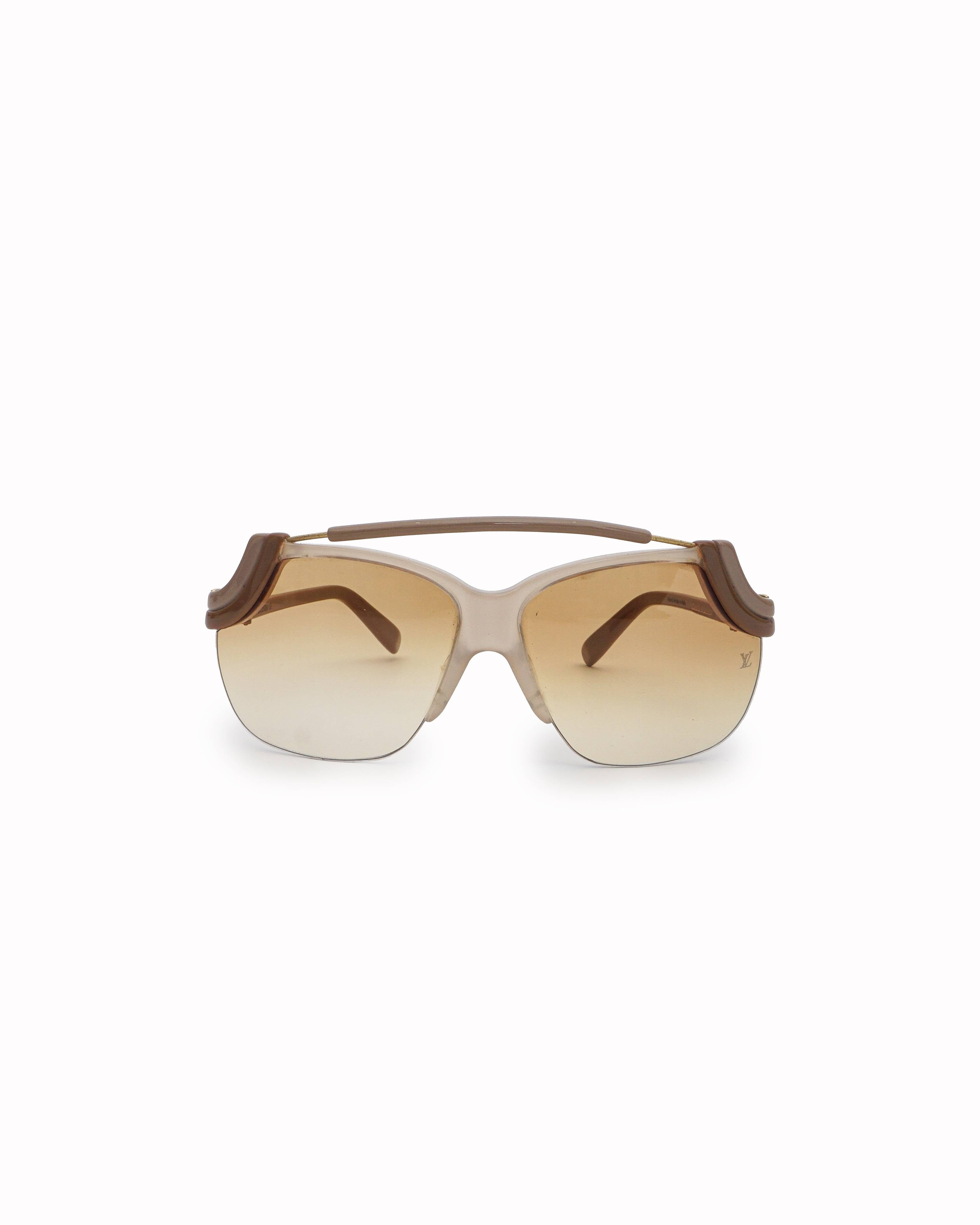 Louis Vuitton Amber Rimless Pilot Shield Sunglasses