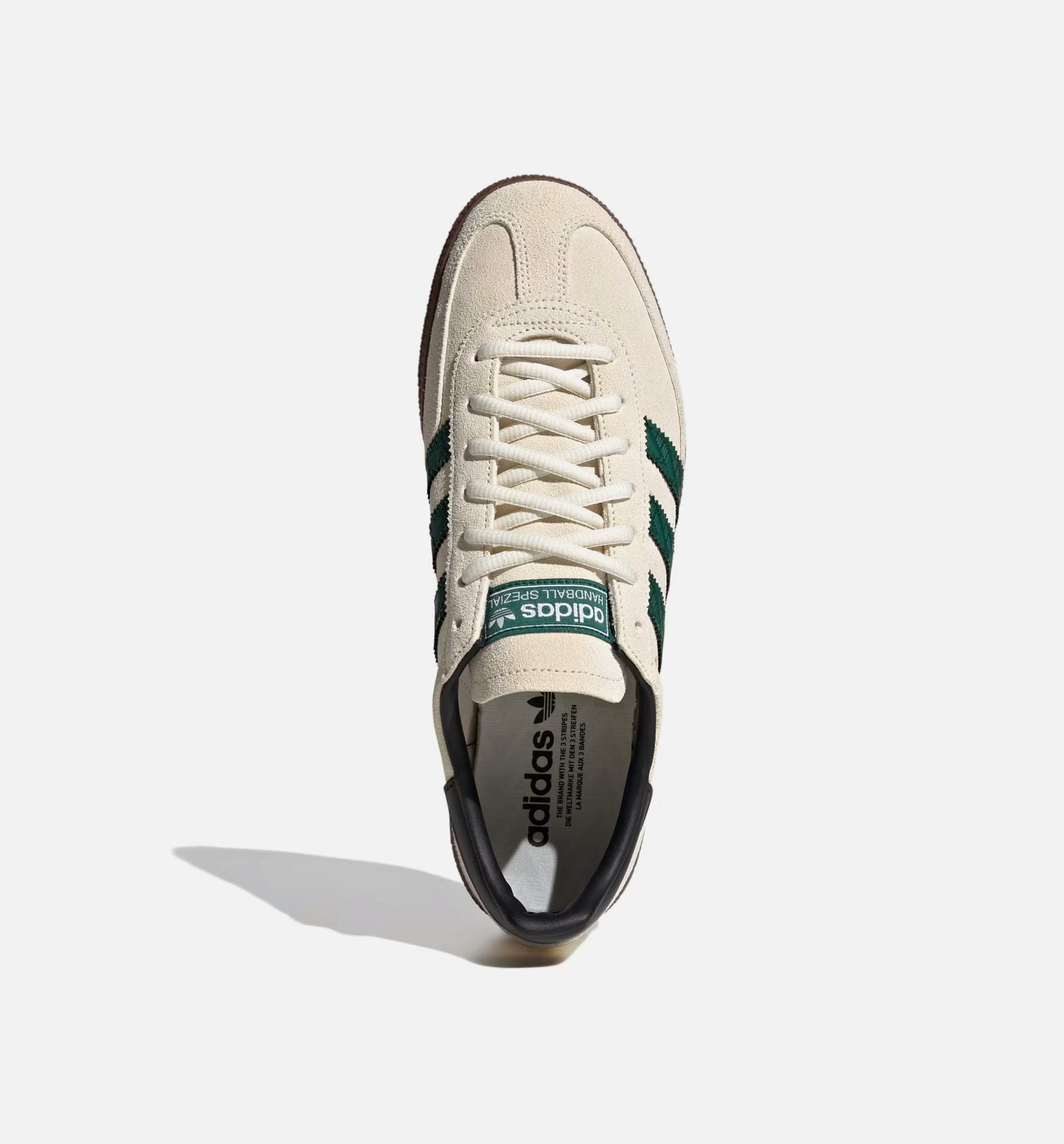 adidas Handball Spezial Mens Lifestyle Shoe - Off White/Collegiate Green/Gum