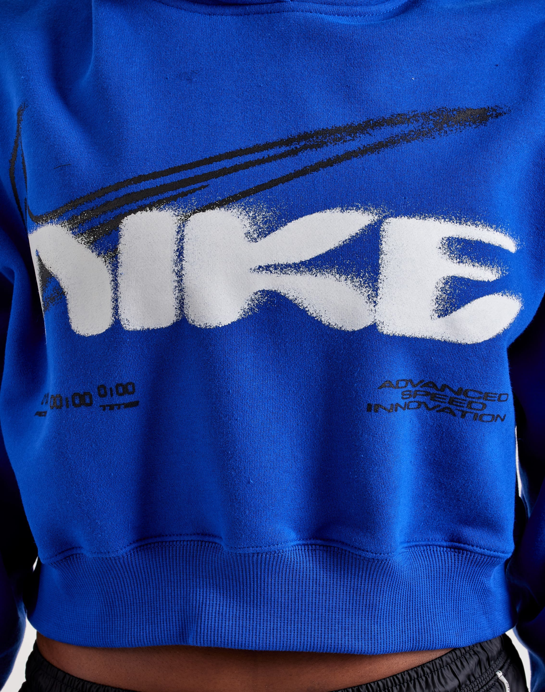 Nike Cropped Graphic Pullover Hoodie