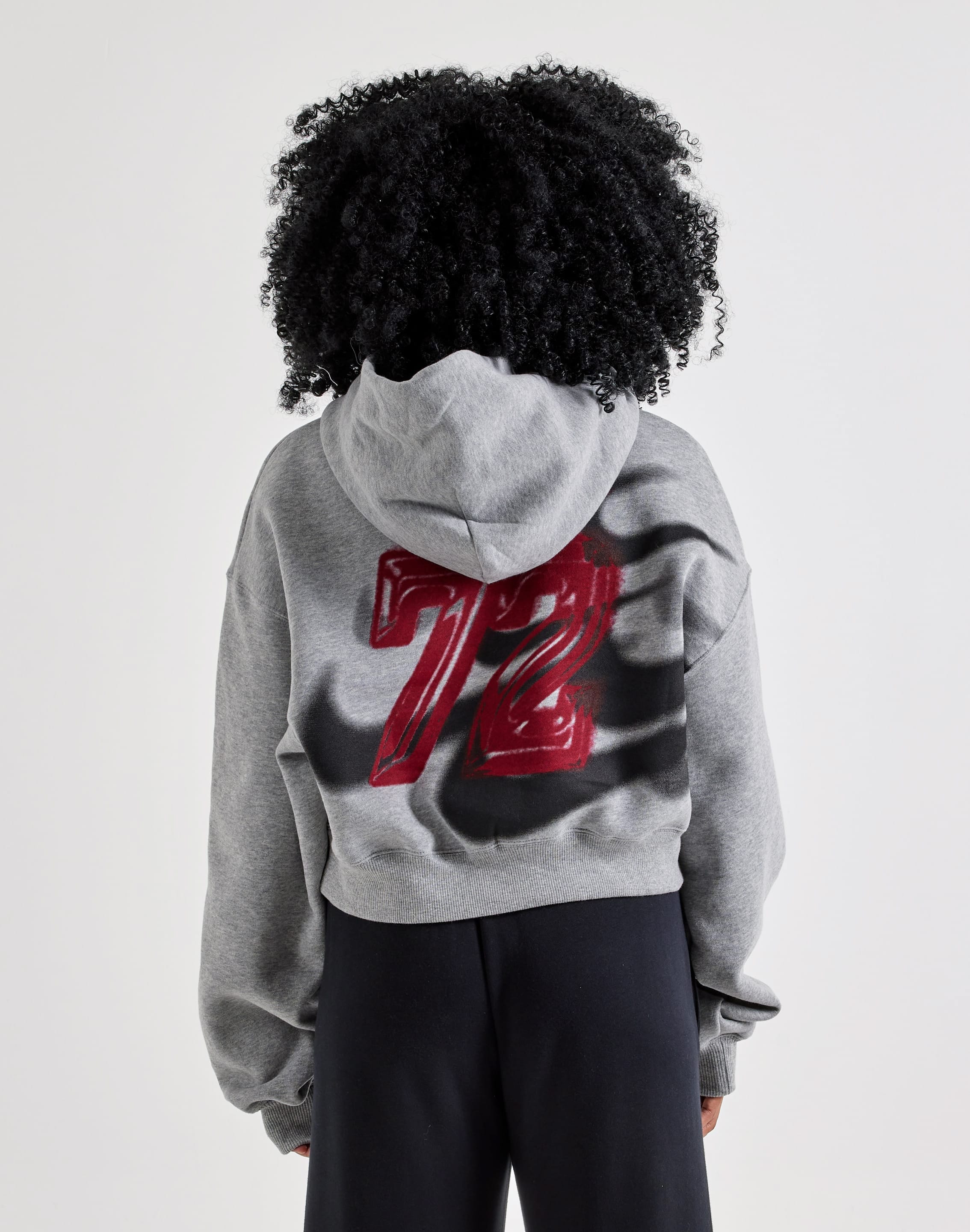 Nike Studio Fleece Oversized Cropped Hoodie