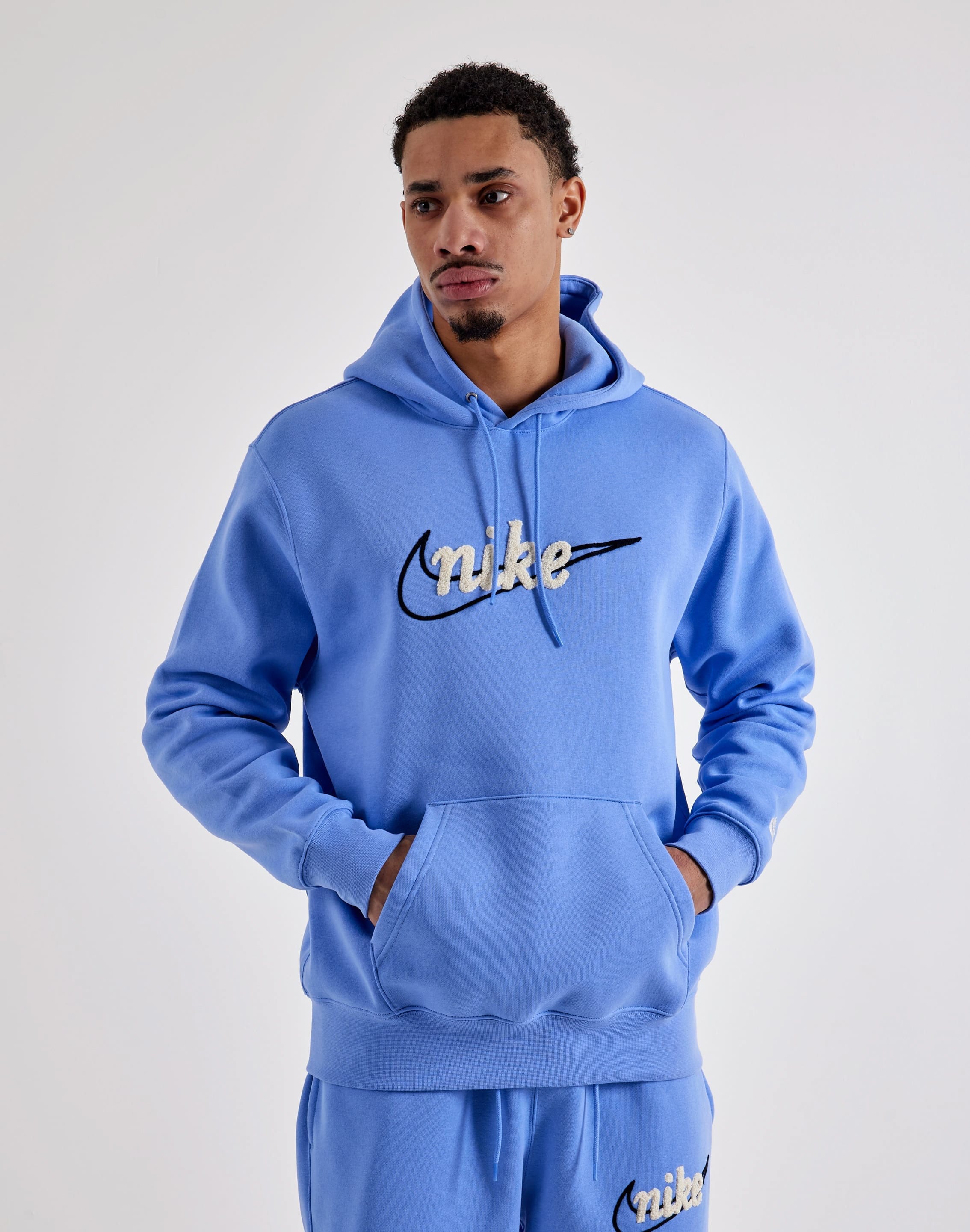 Nike Embroidered Swoosh Fleece Hoodie