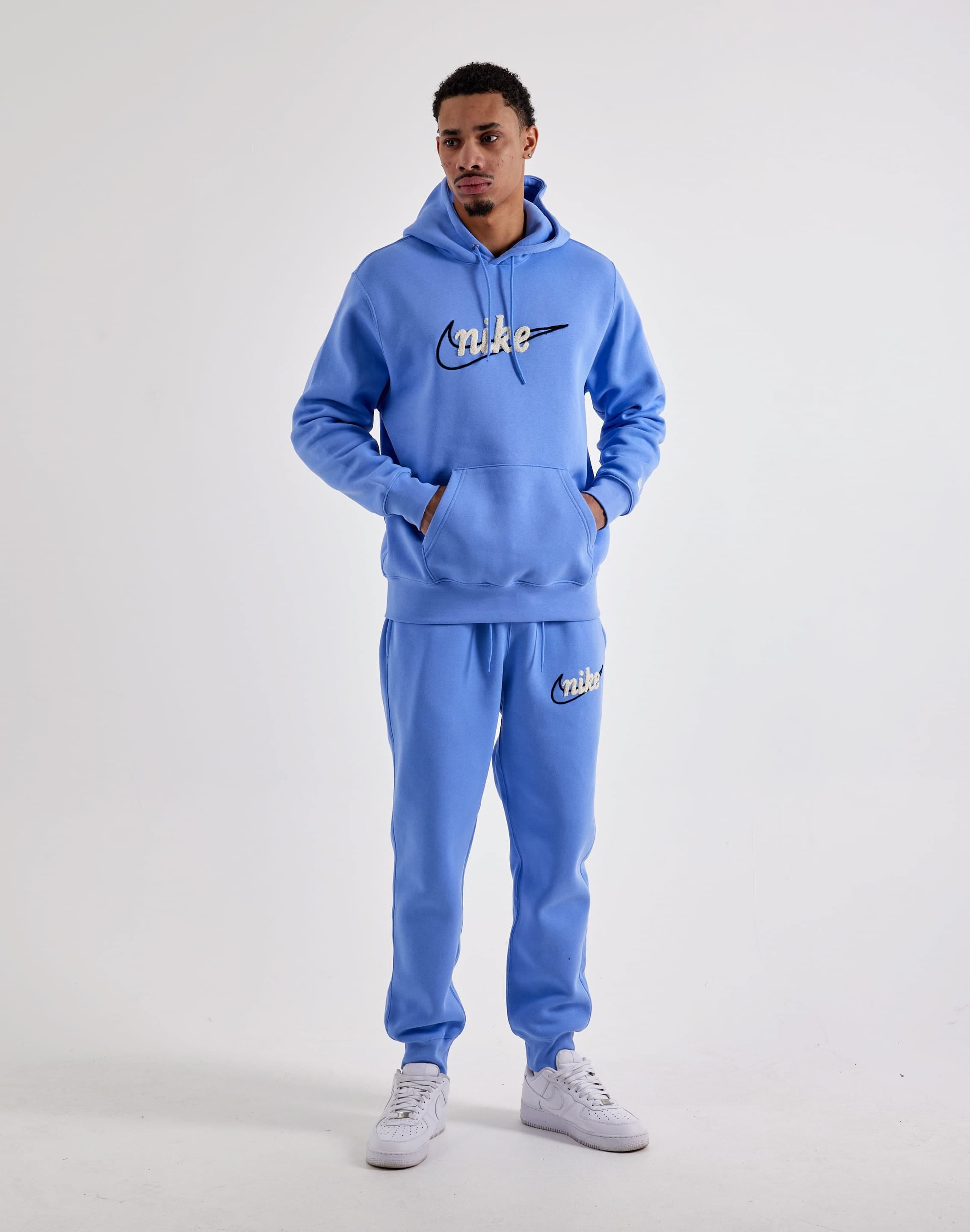 Nike Embroidered Swoosh Fleece Hoodie