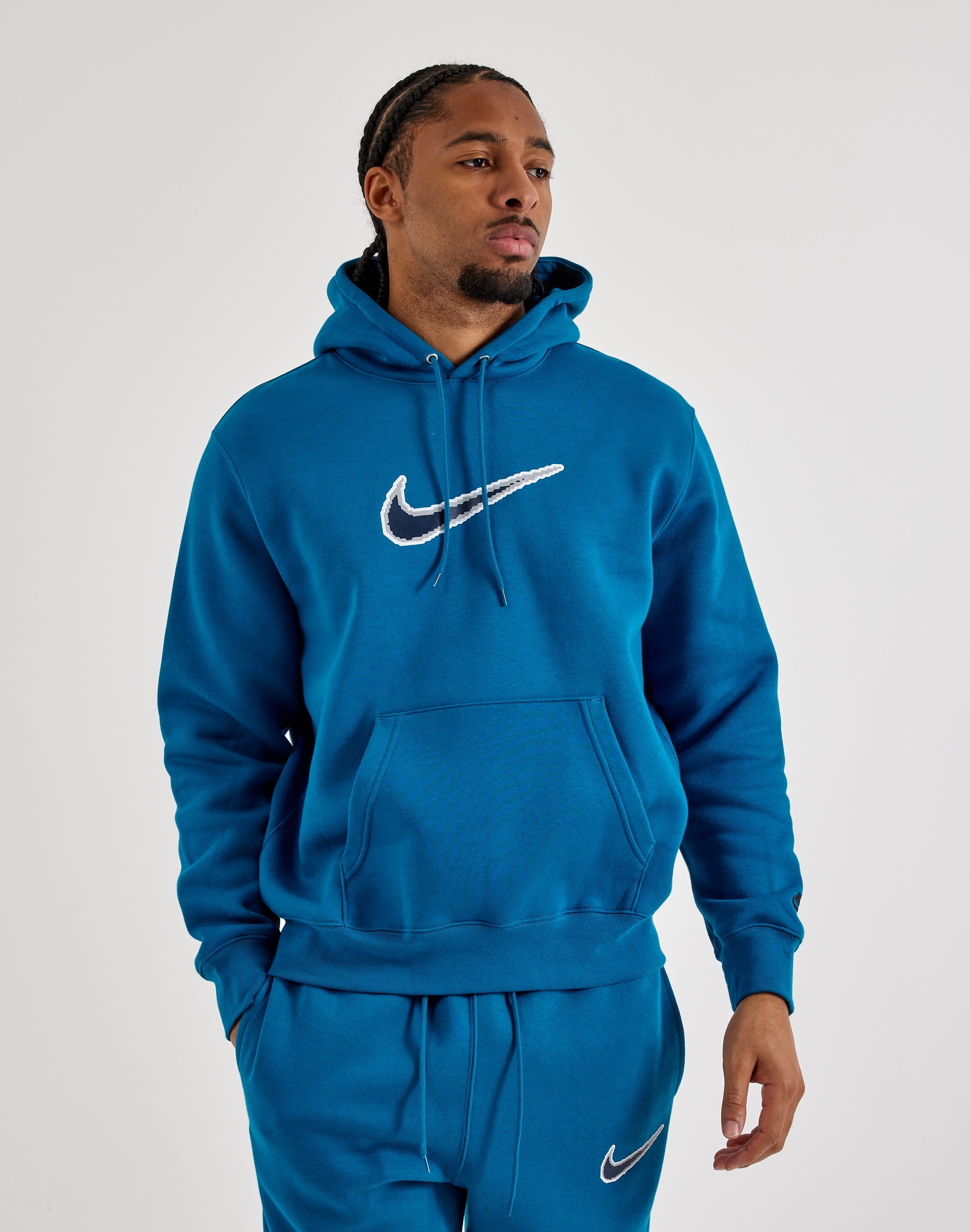 Nike Club Varsity Pullover Fleece Hoodie