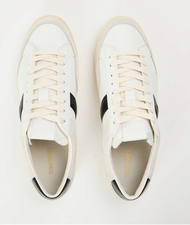Tom Ford Men's Low - Top Trainers'White/Cream'