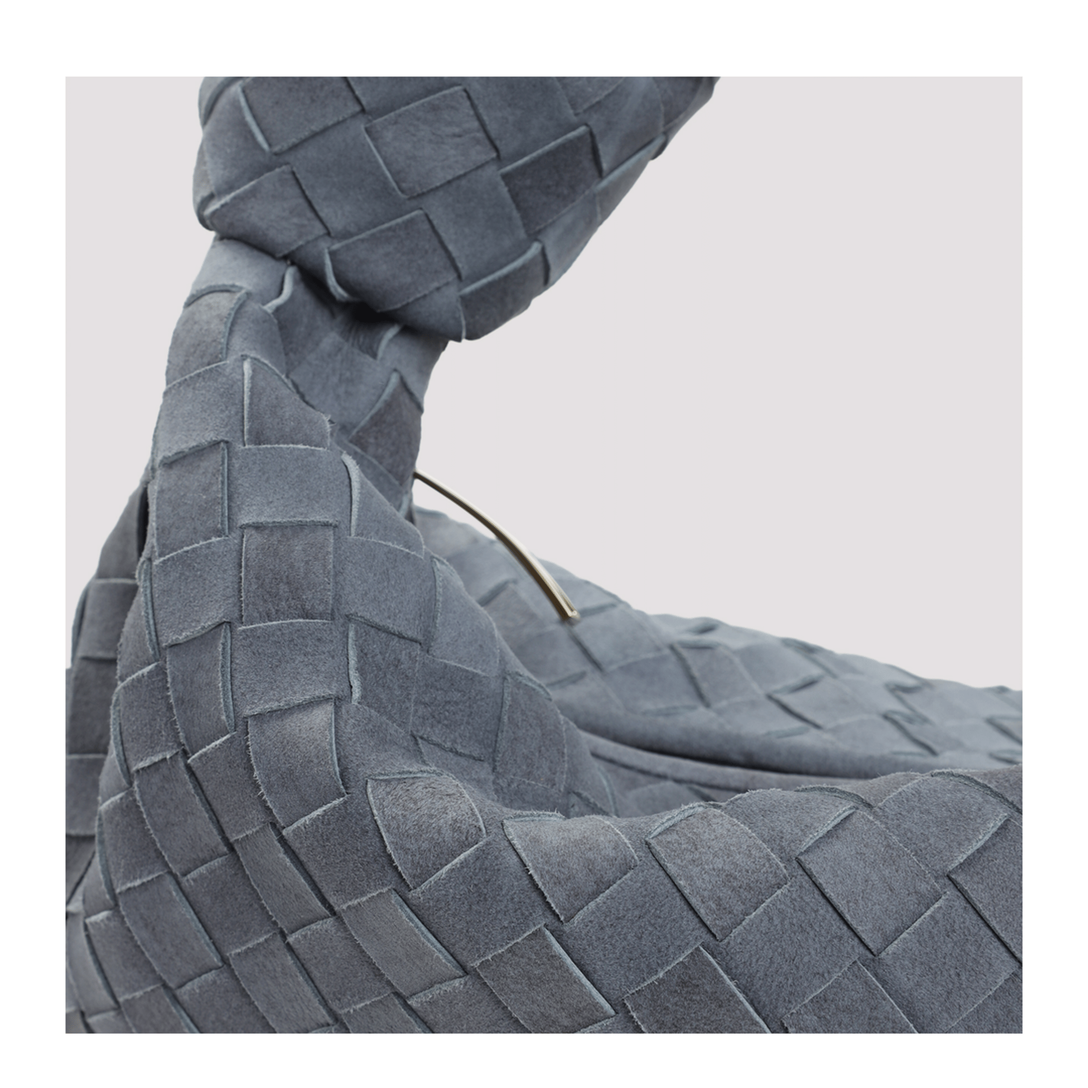 Bottega Veneta Lambskin Handbag - Cloudy Indigo
