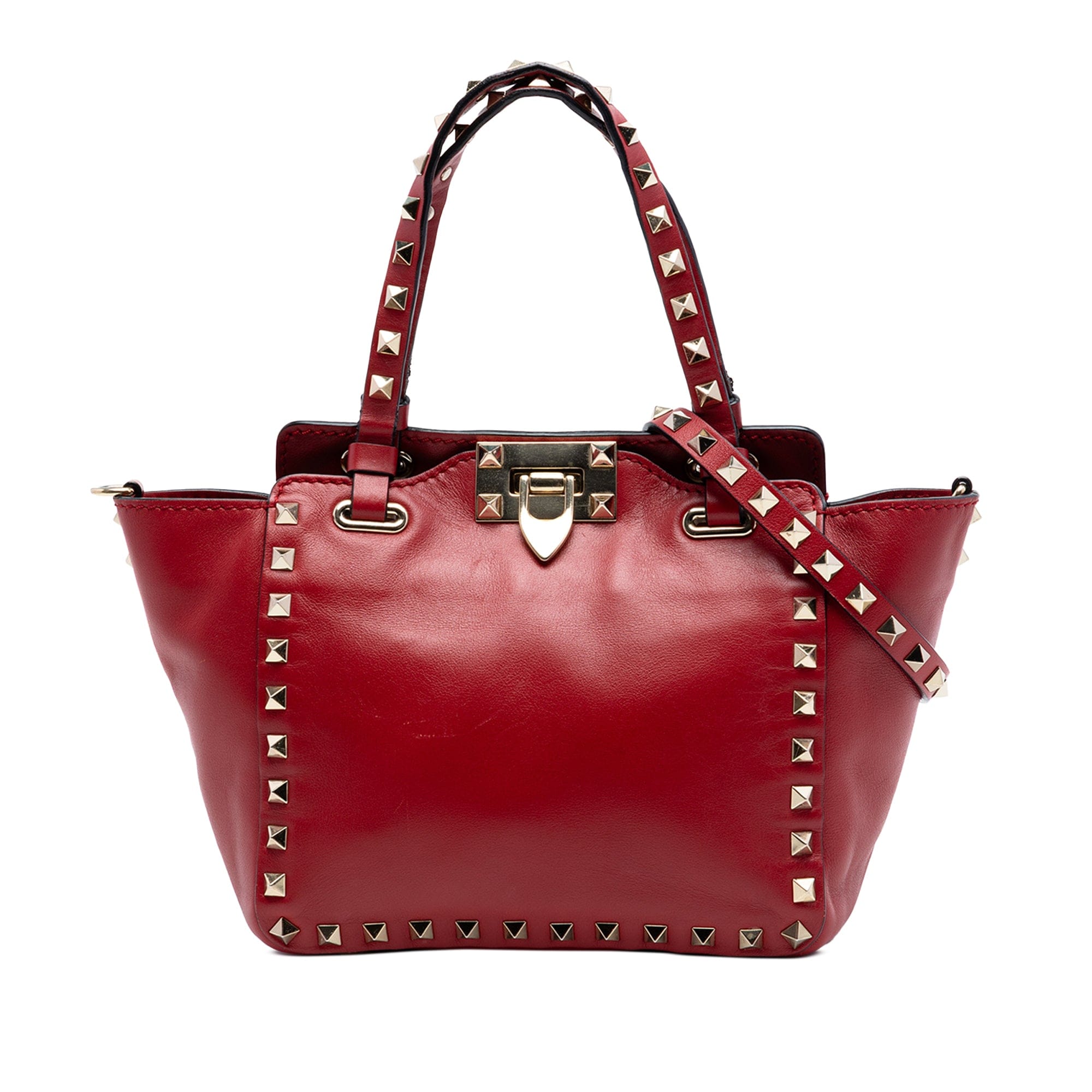 Valentino Mini Leather Rockstud Satchel