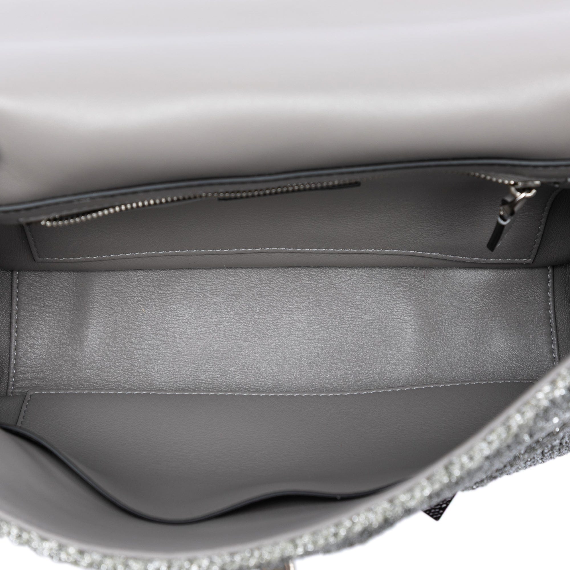 Valentino Large Metallic Knit Roman Stud Satchel
