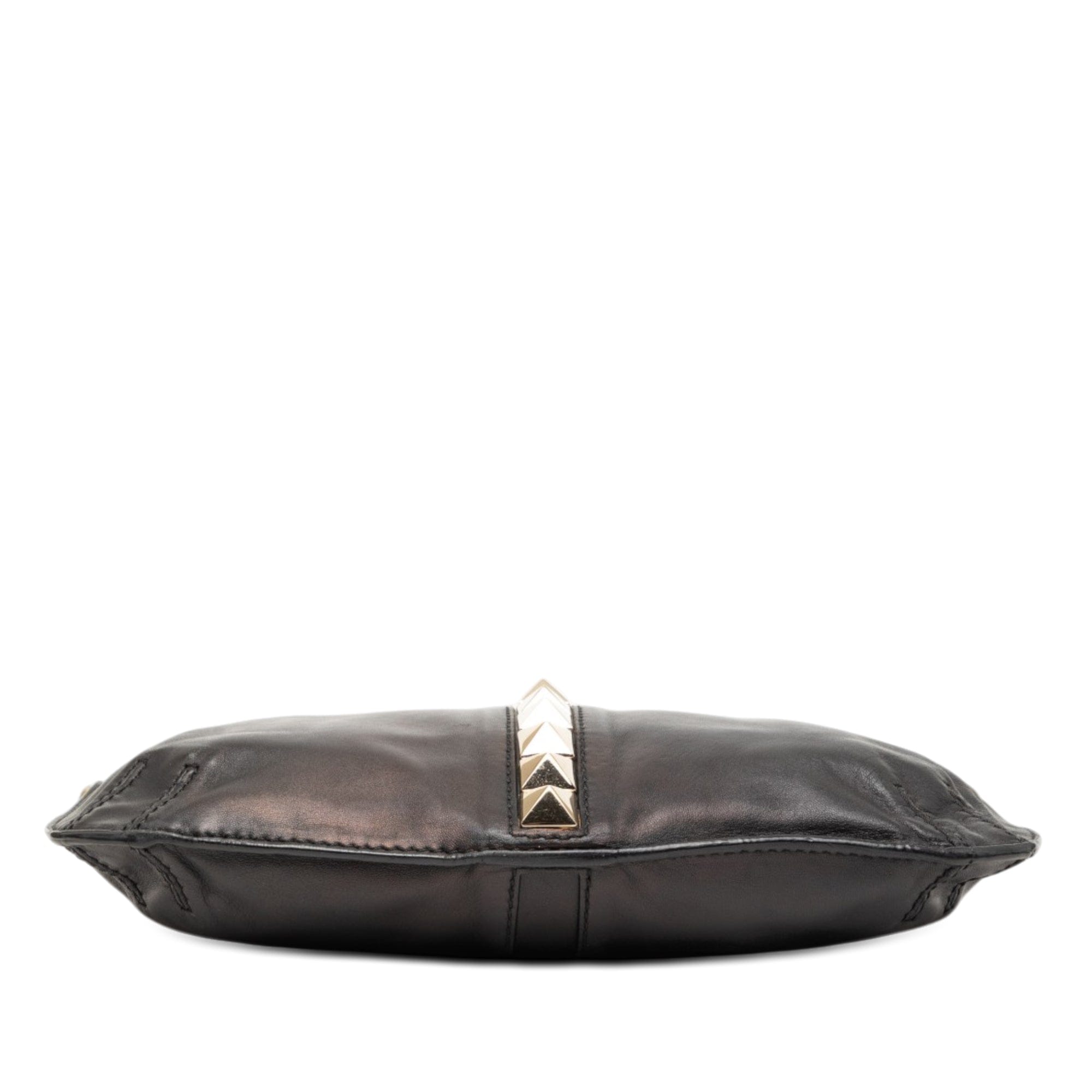 Valentino Smooth Calfskin Rockstud Cut Out Handle Satchel