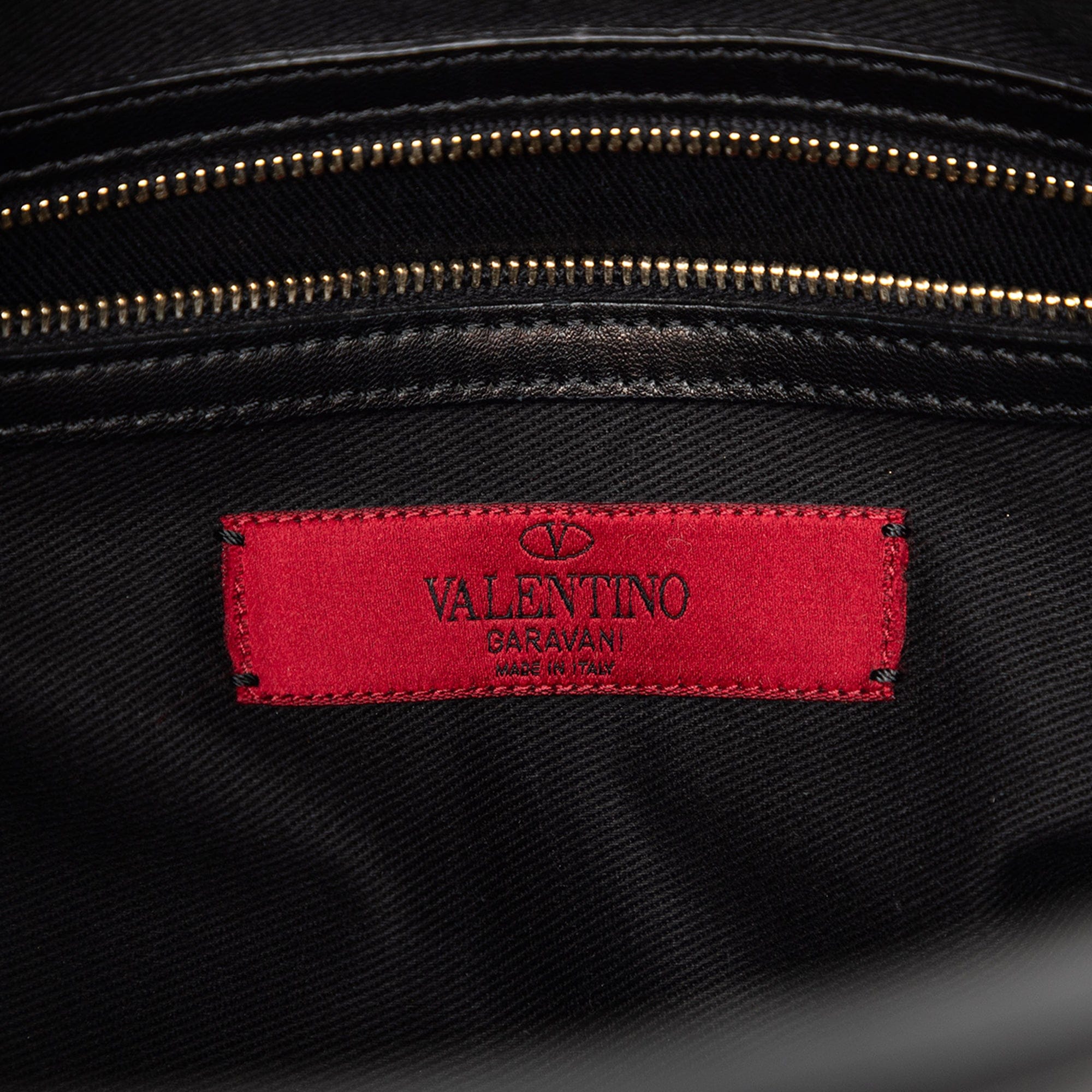 Valentino Smooth Calfskin Rockstud Cut Out Handle Satchel