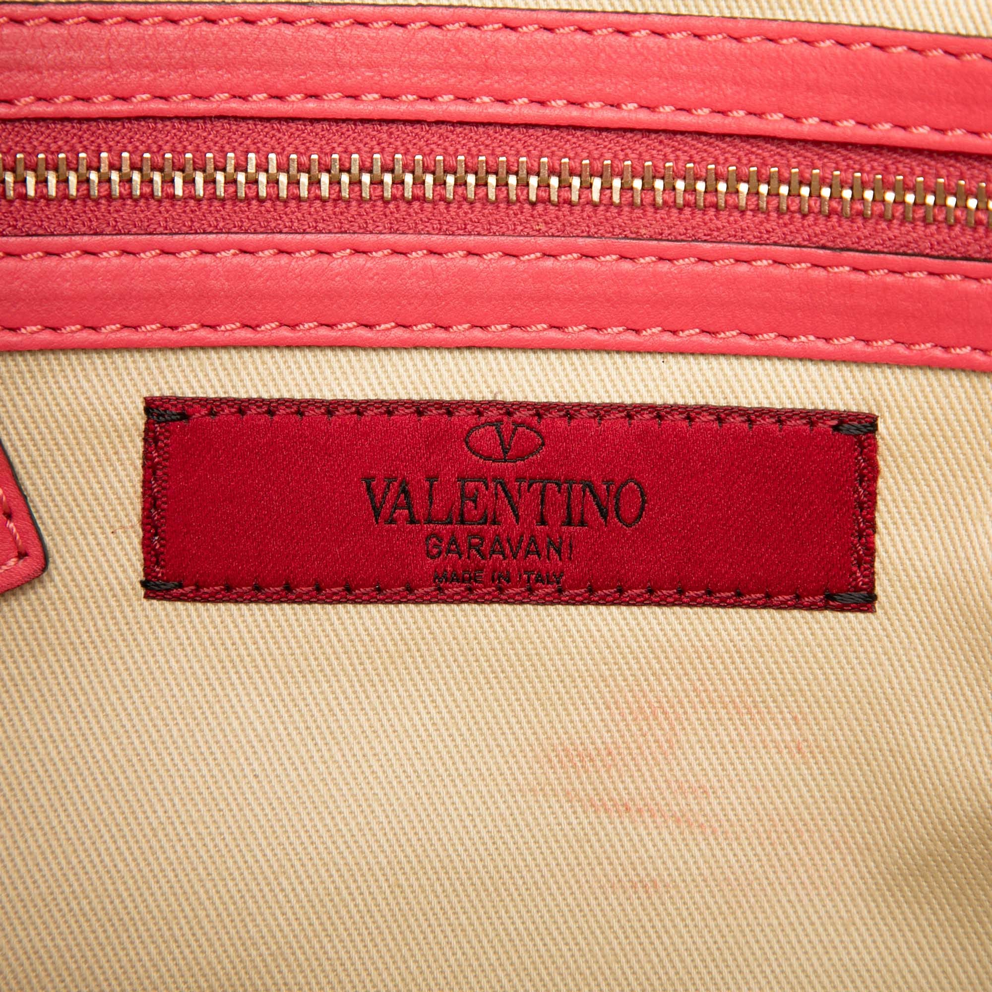 Valentino Small Leather Rockstud Trapeze Satchel