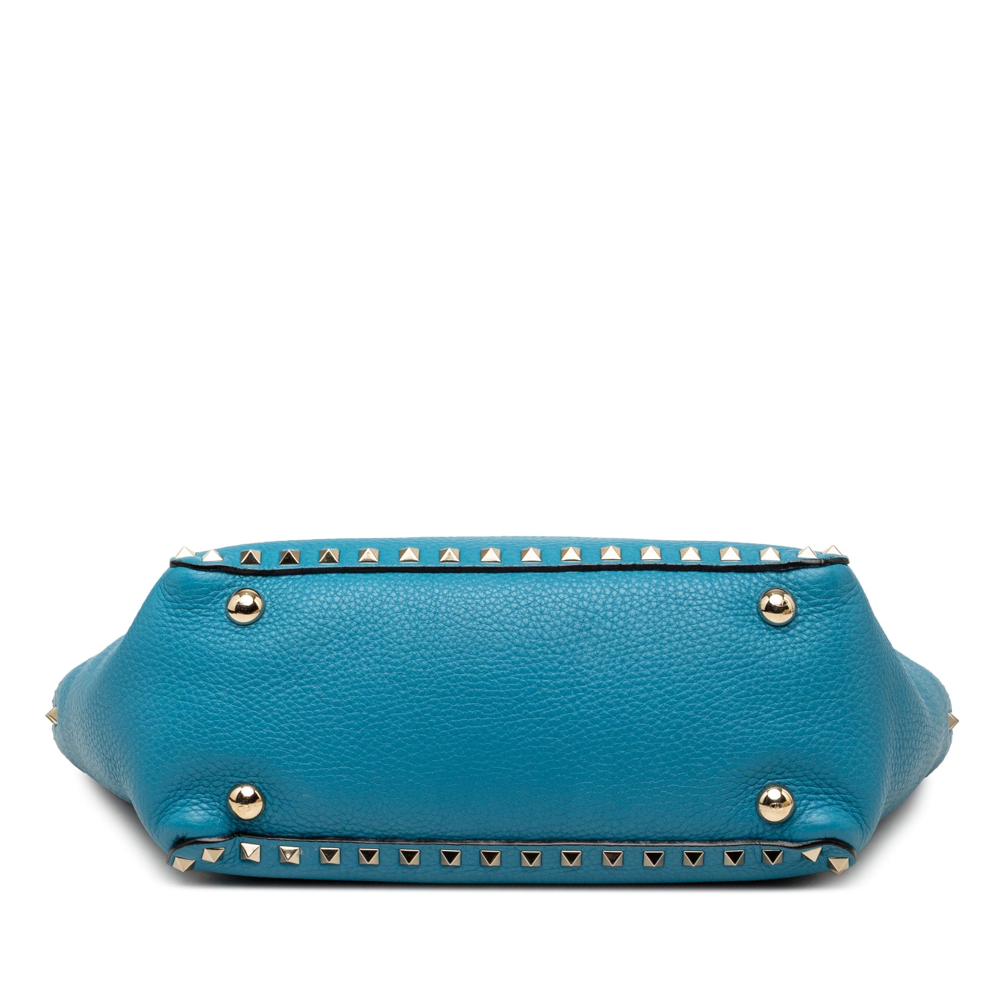 Valentino Small Grained Calfskin Rockstud Trapeze Satchel