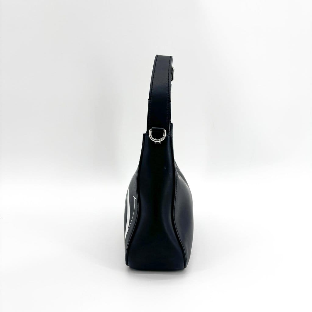 Valentino Garavani VLTN Leather Hobo Bag Black